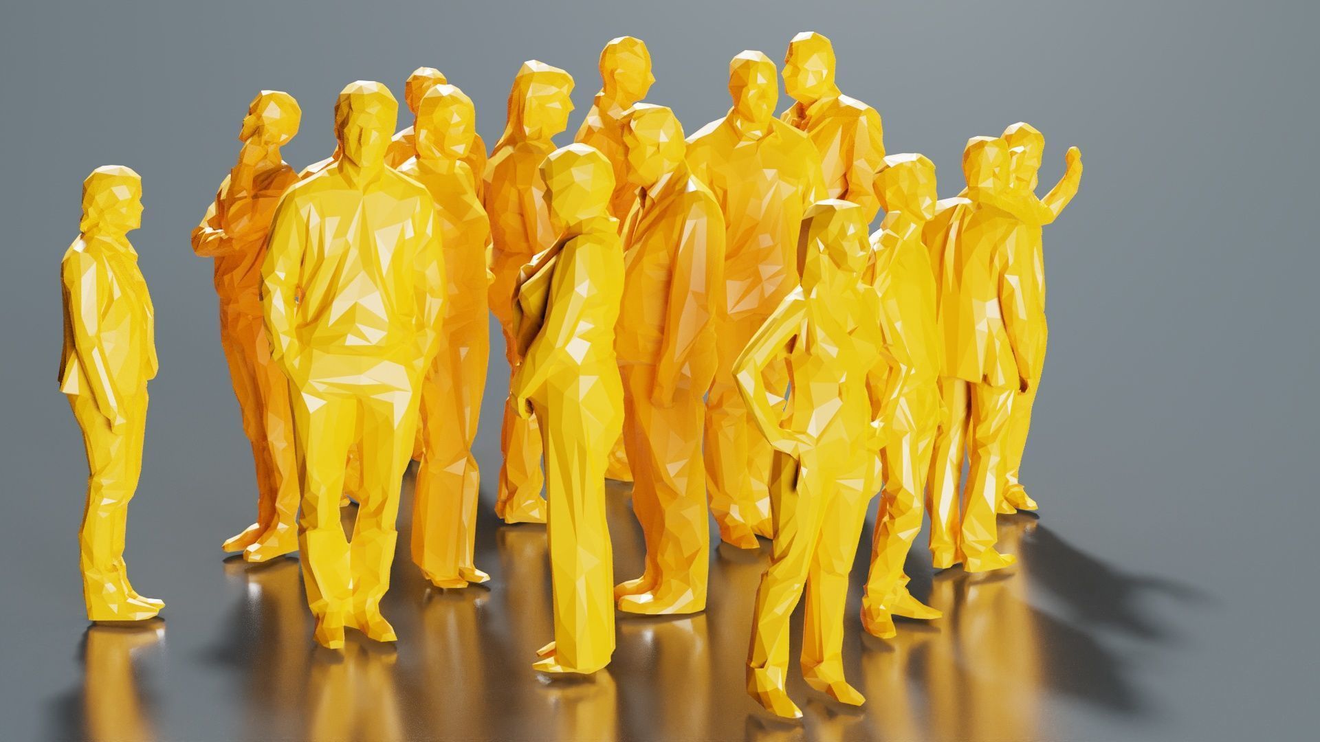 Low Poly Persons 3 Low-poly 3D model_5