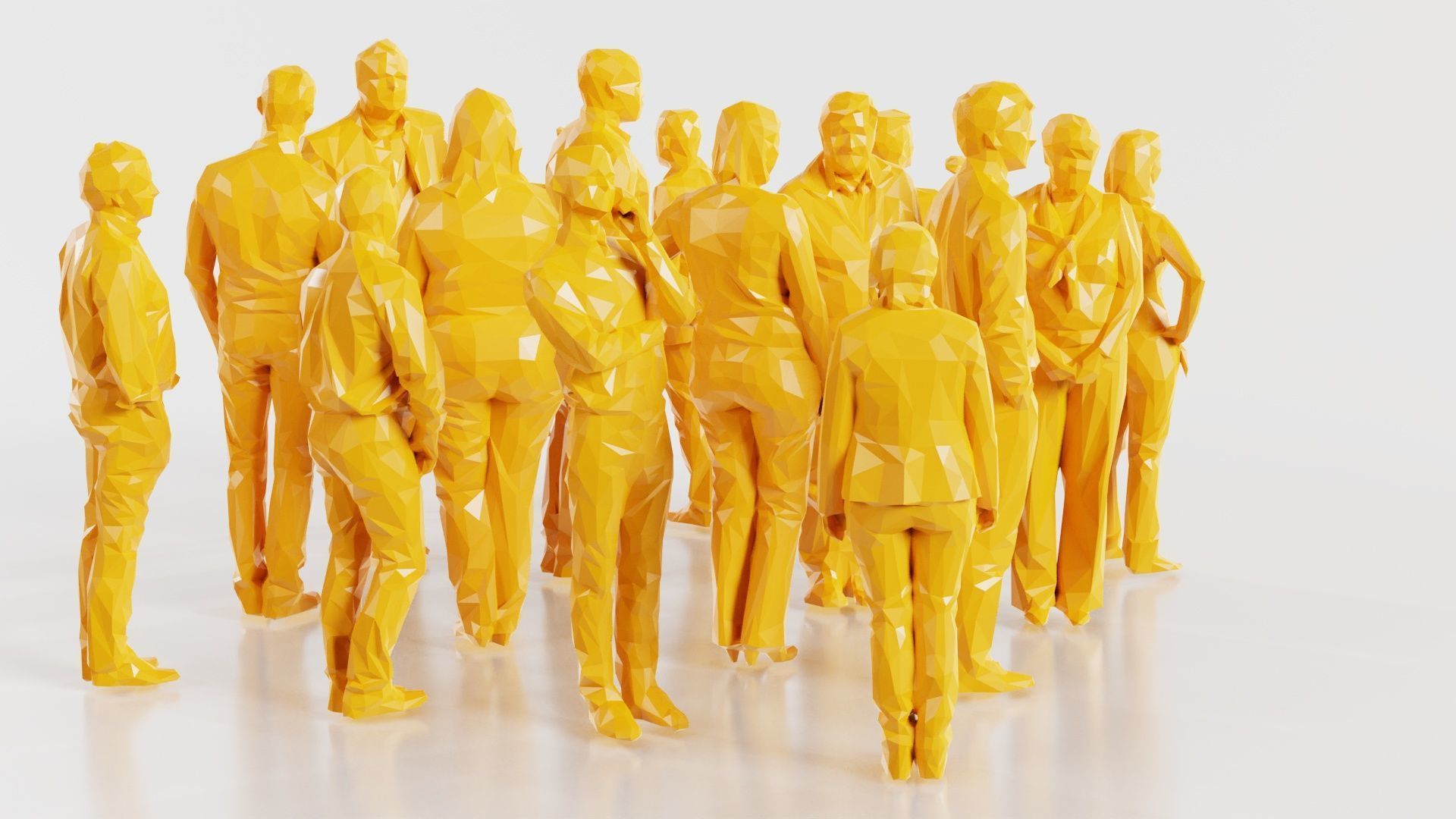 Low Poly Persons 3 Low-poly 3D model_1