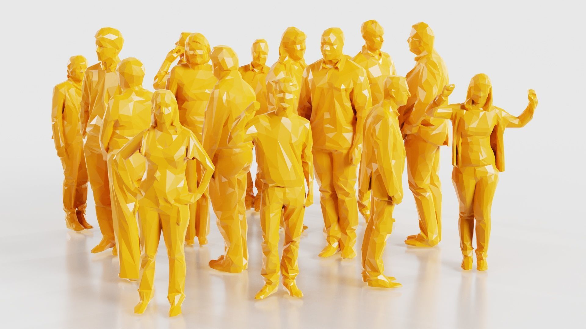 Low Poly Persons 3 Low-poly 3D model_14