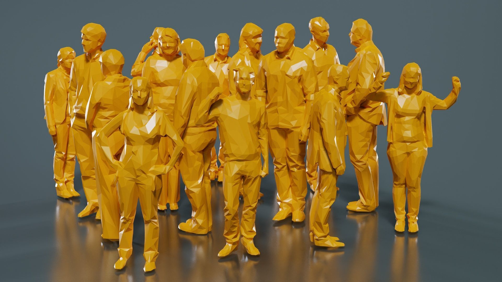 Low Poly Persons 3 Low-poly 3D model_12