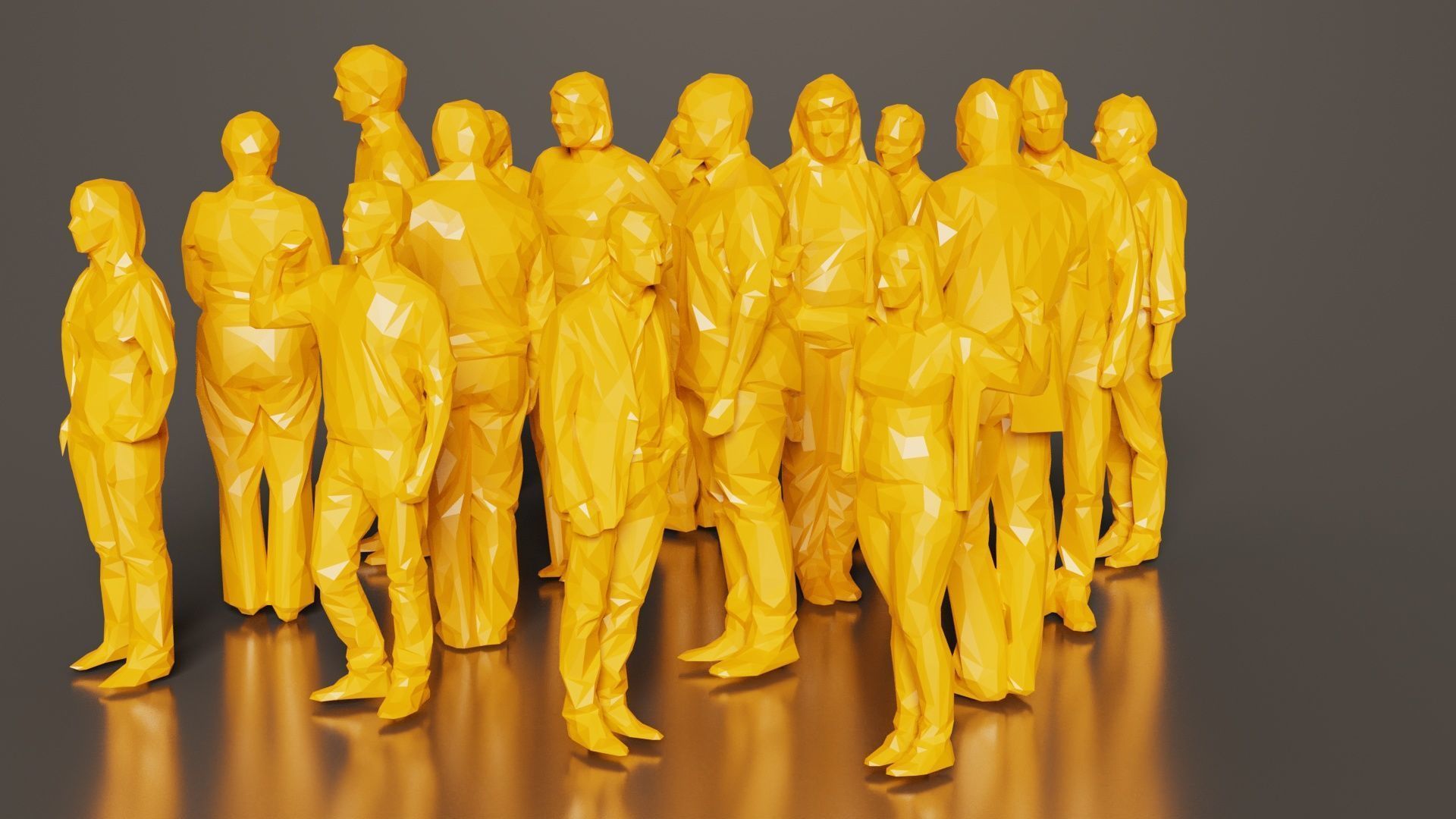 Low Poly Persons 3 Low-poly 3D model_7