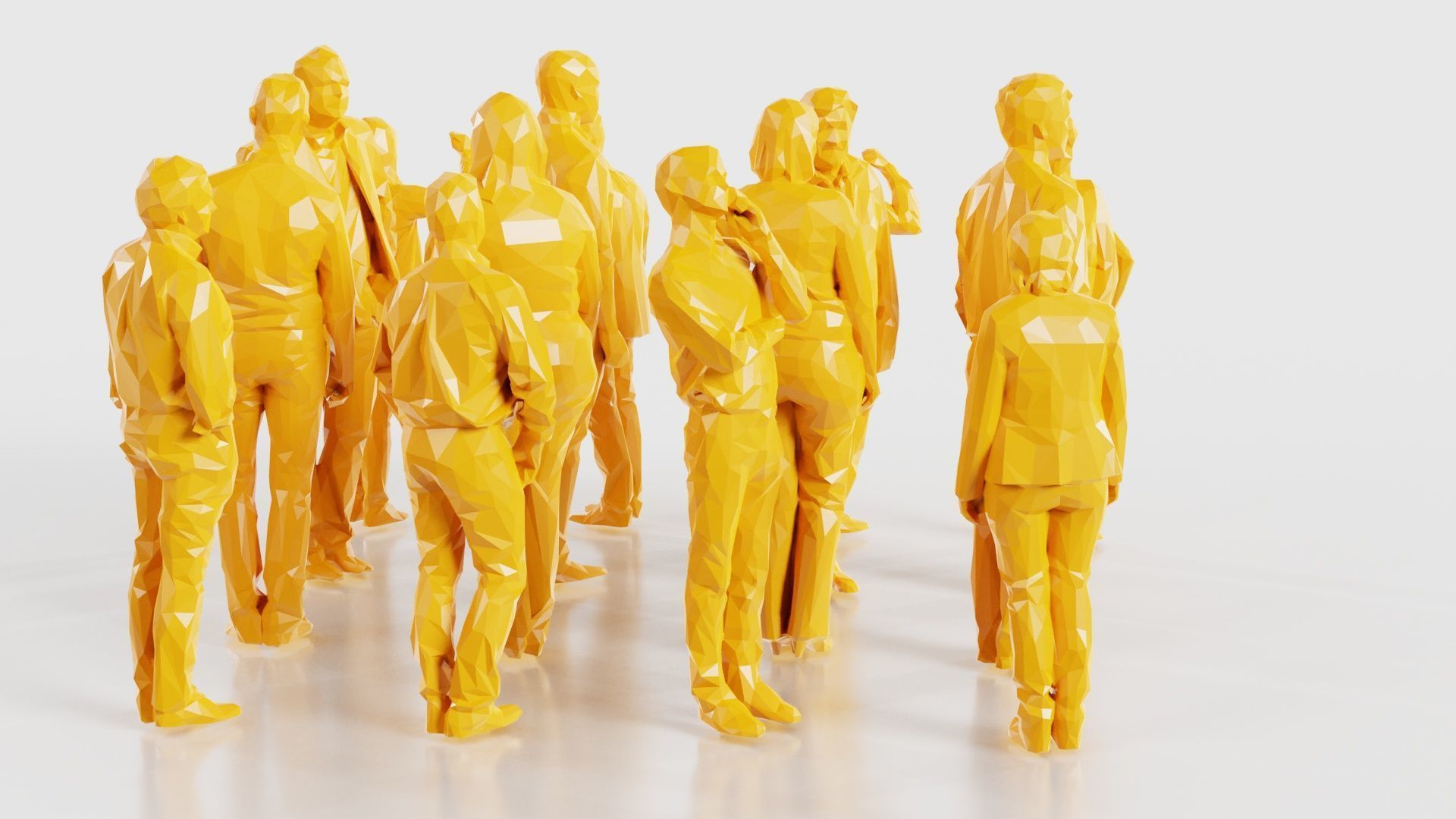 Low Poly Persons 3 Low-poly 3D model_19