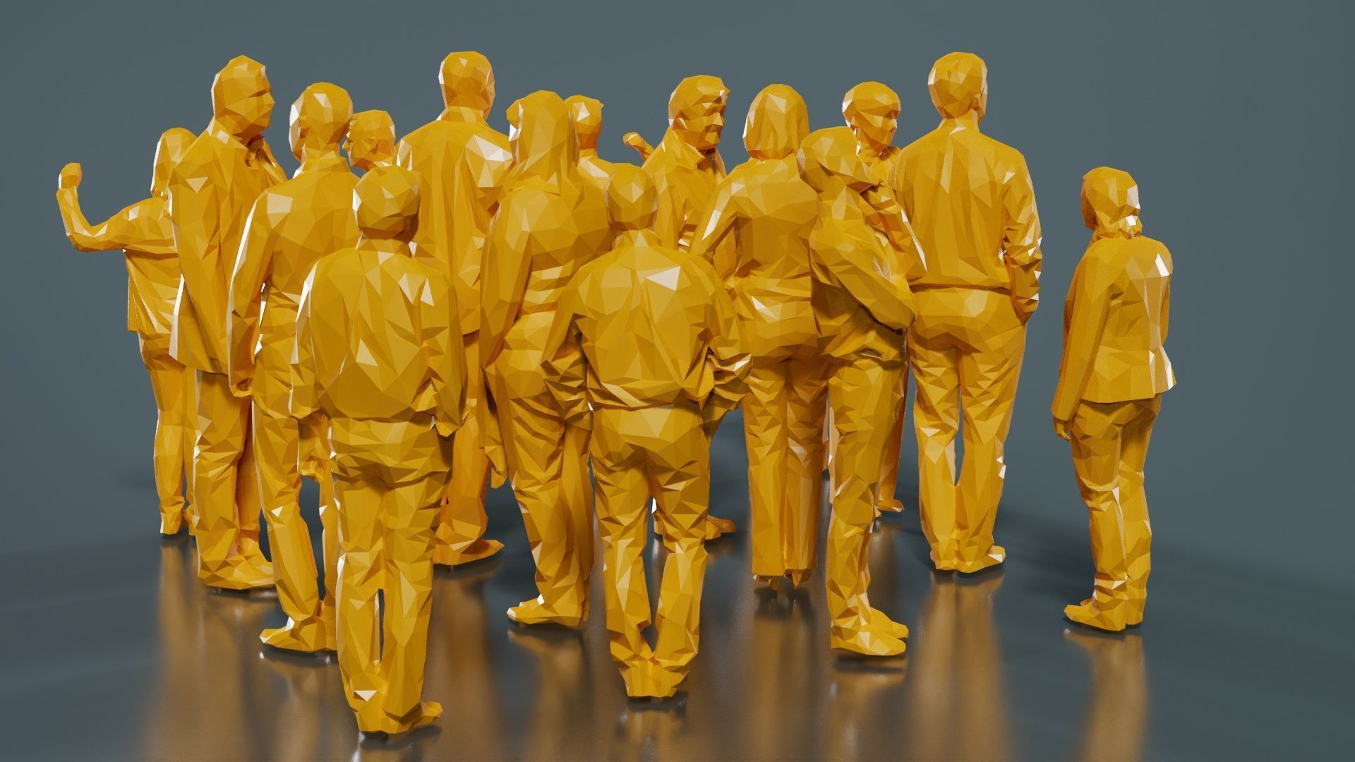 Low Poly Persons 3 Low-poly 3D model_13