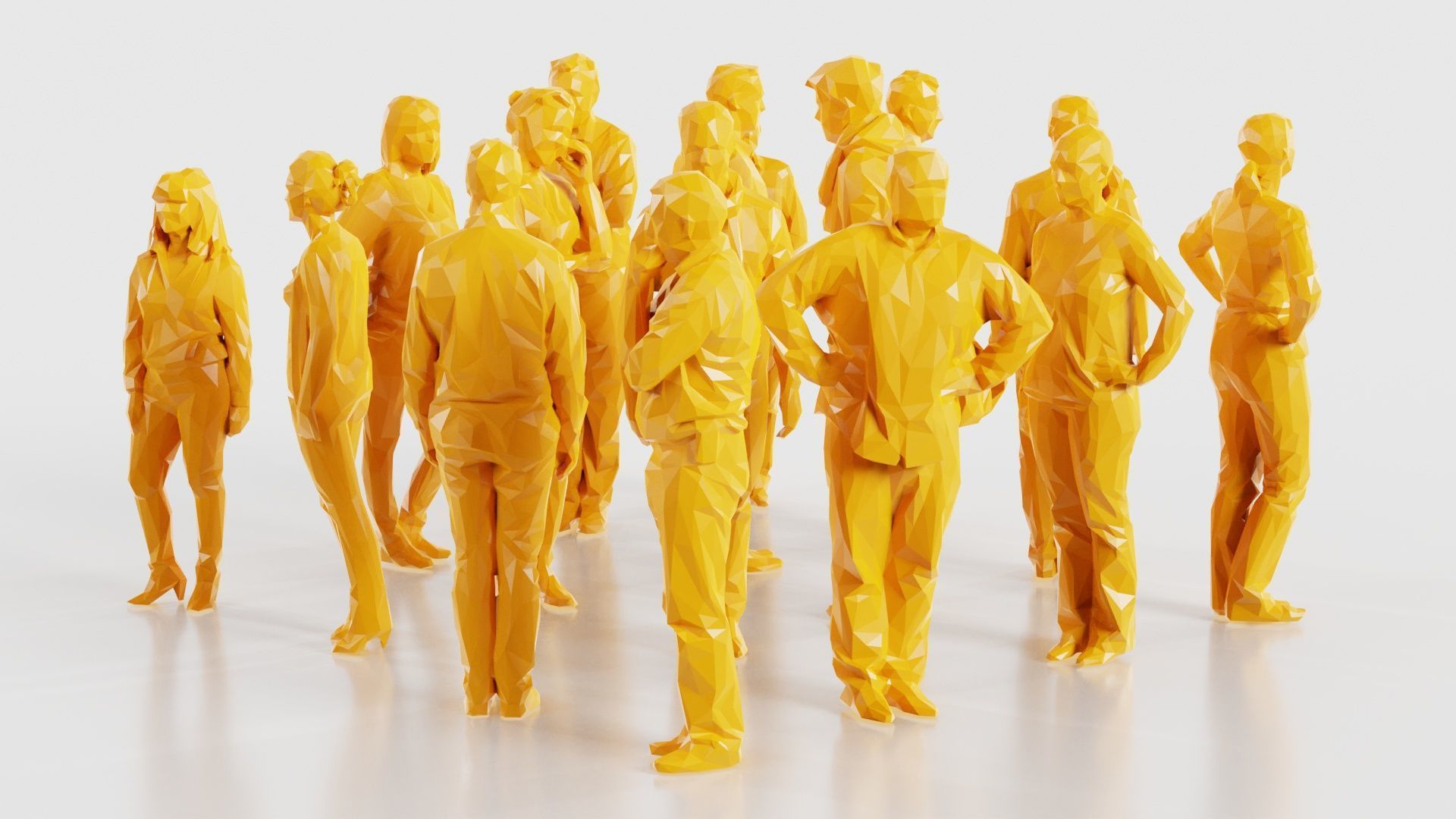 Low Poly Persons 5 Low-poly 3D model_17