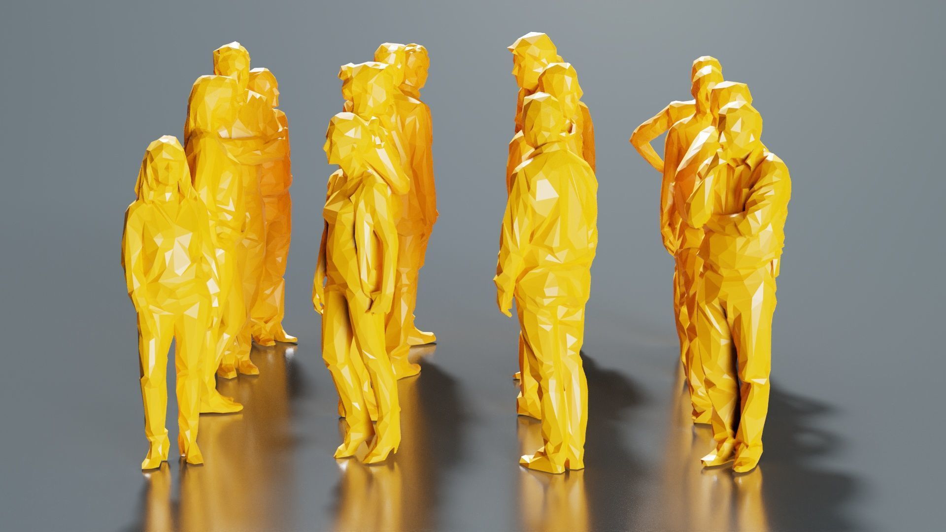 Low Poly Persons 5 Low-poly 3D model_3