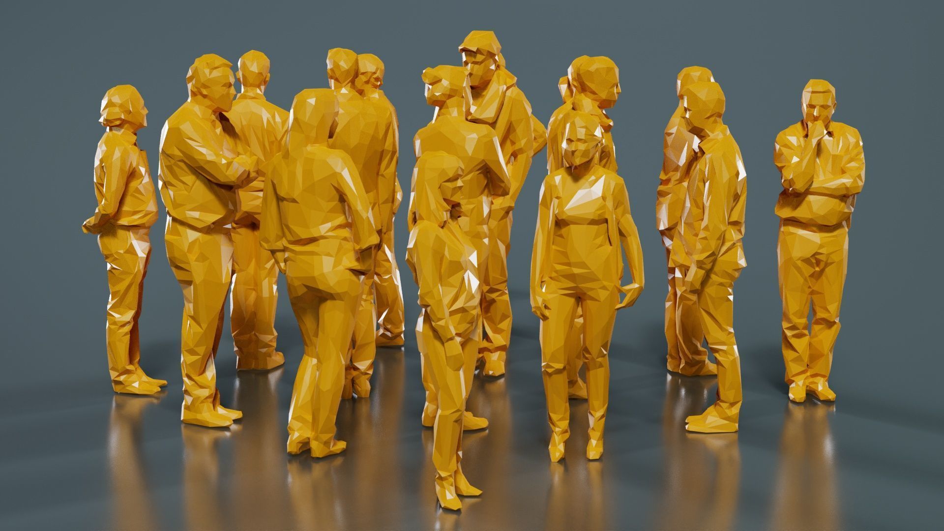 Low Poly Persons 5 Low-poly 3D model_8