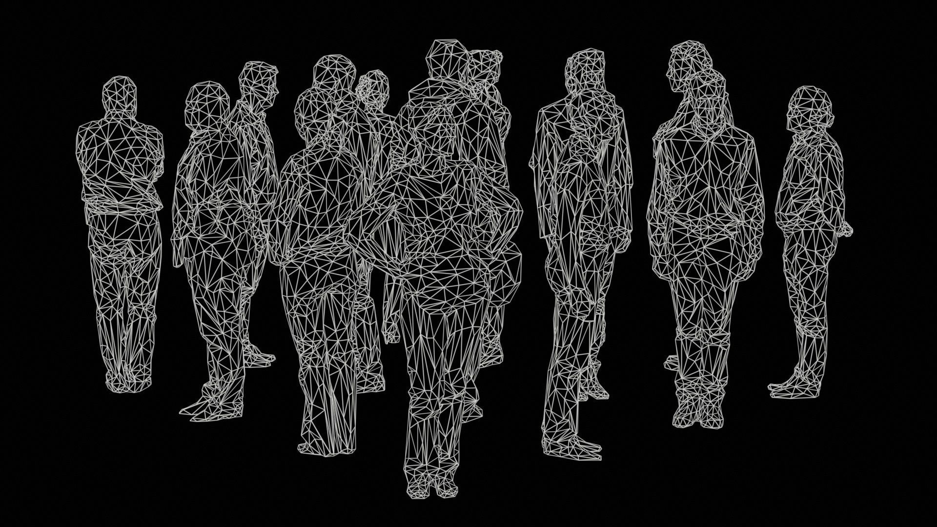 Low Poly Persons 5 Low-poly 3D model_11