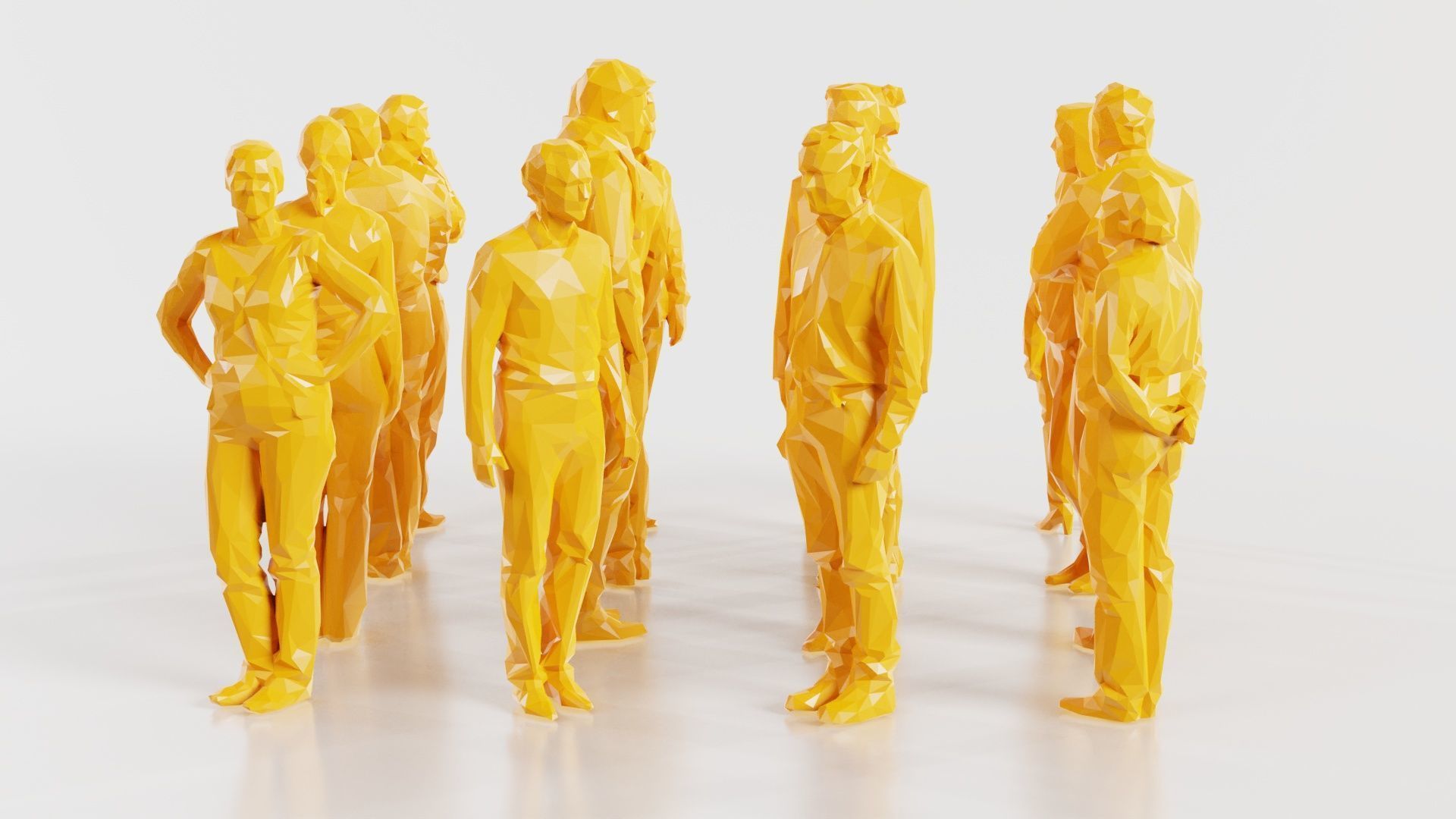 Low Poly Persons 5 Low-poly 3D model_6