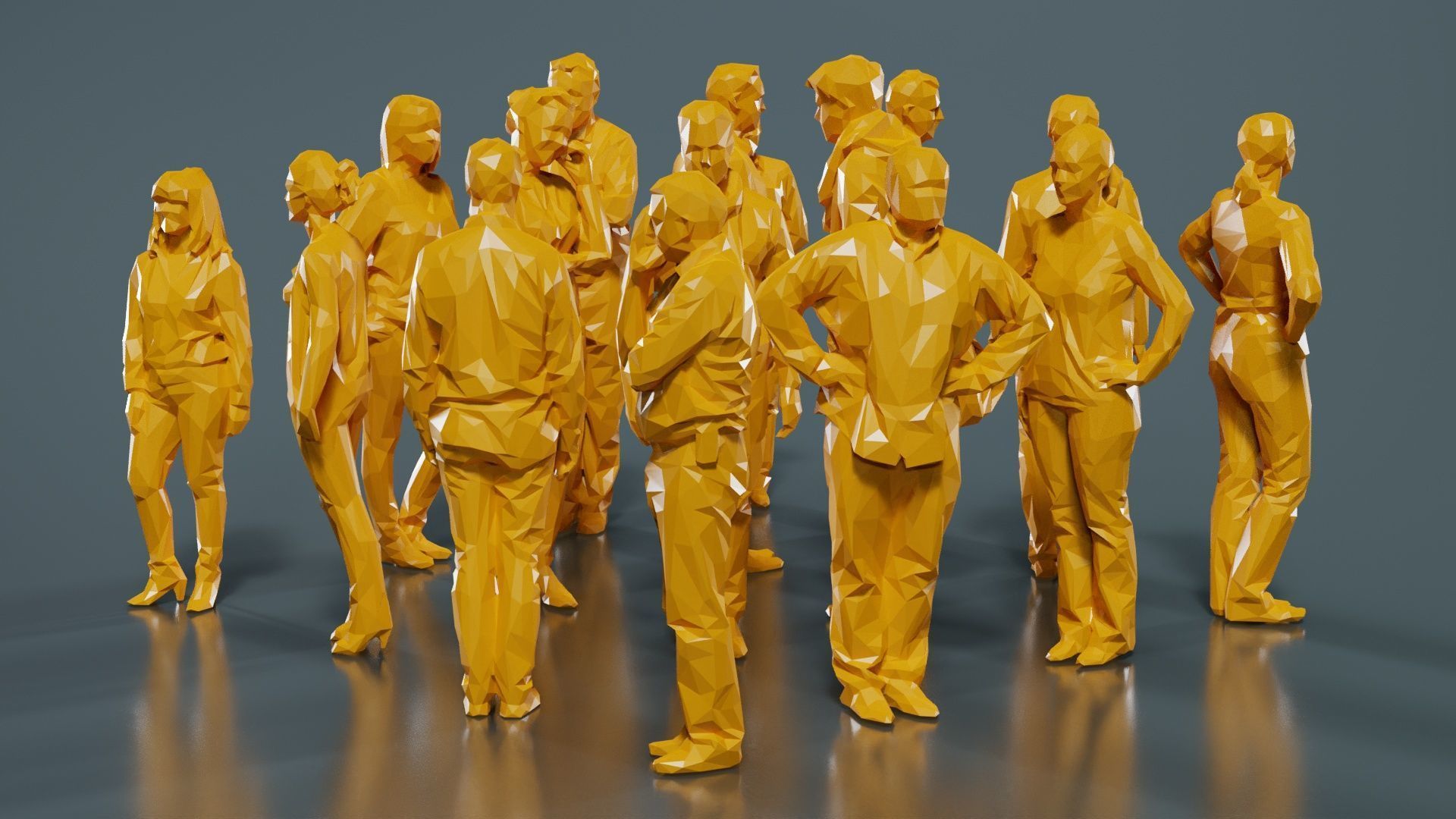 Low Poly Persons 5 Low-poly 3D model_2