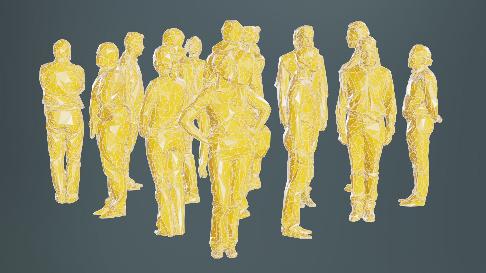 Low Poly Persons 5 Low-poly 3D model_9