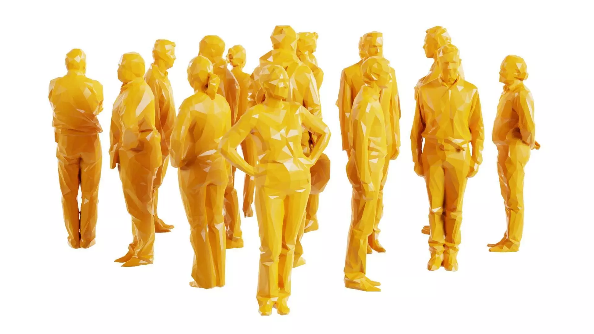 Low Poly Persons 5 Low-poly 3D model_0