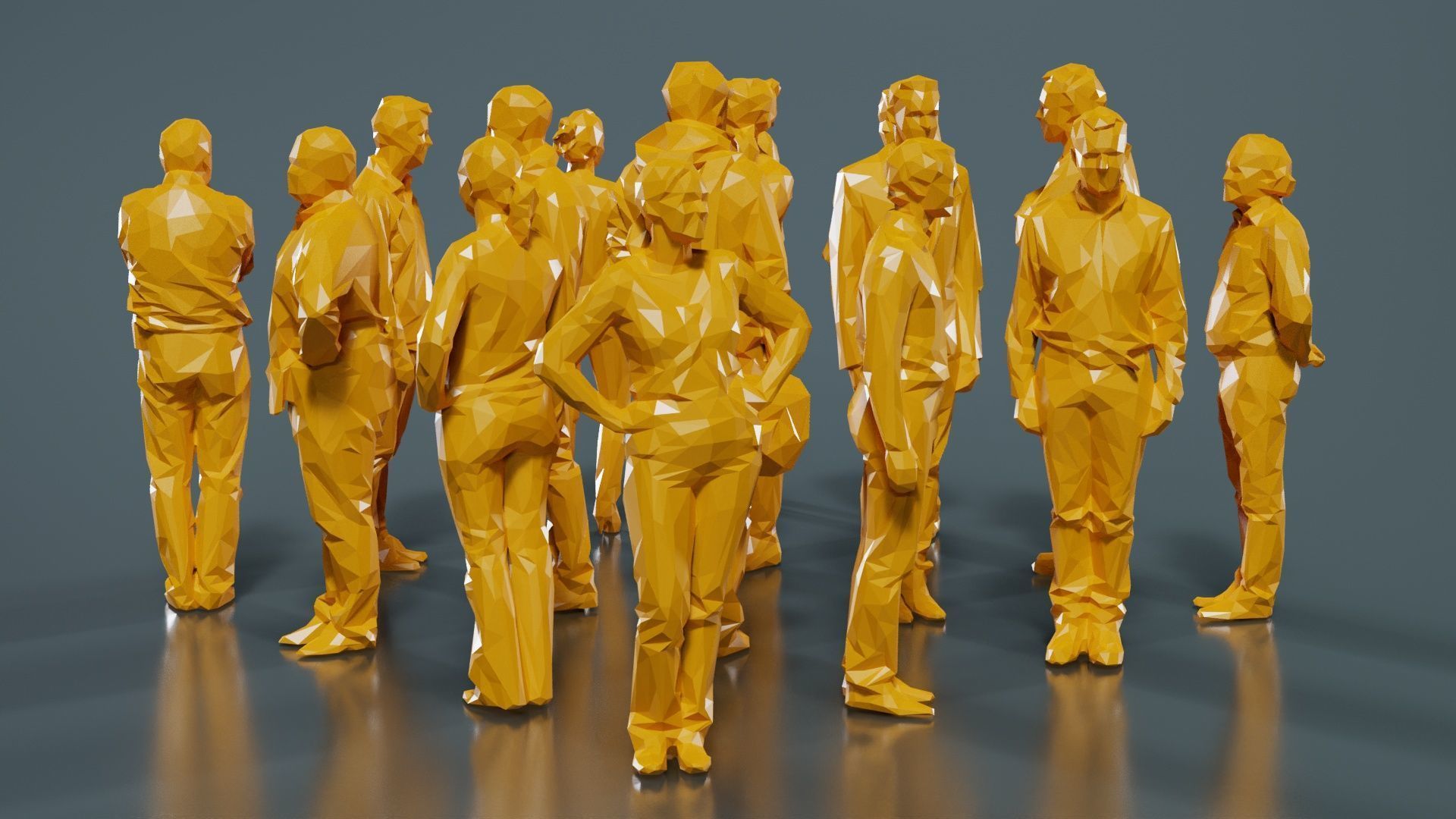 Low Poly Persons 5 Low-poly 3D model_12