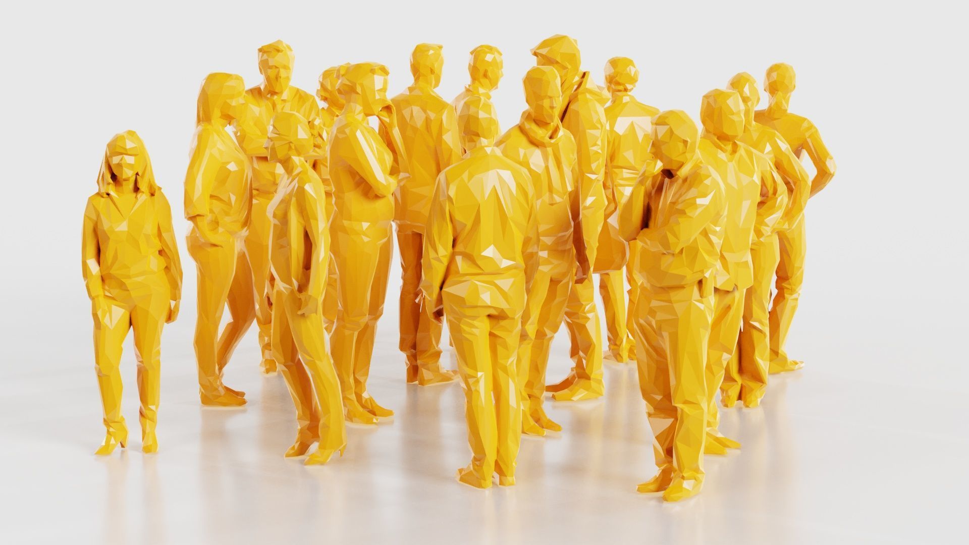 Low Poly Persons 5 Low-poly 3D model_18