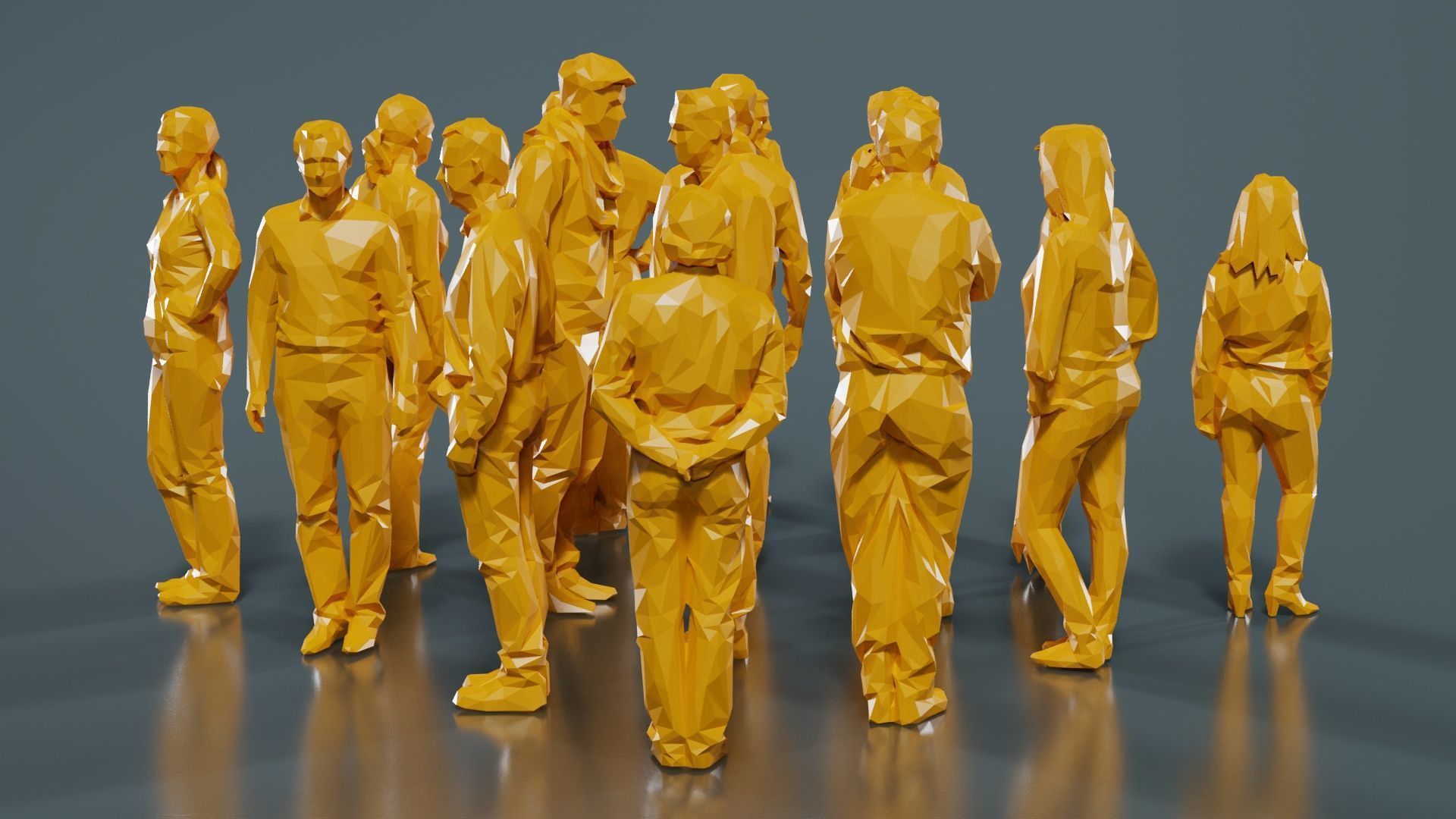 Low Poly Persons 5 Low-poly 3D model_1