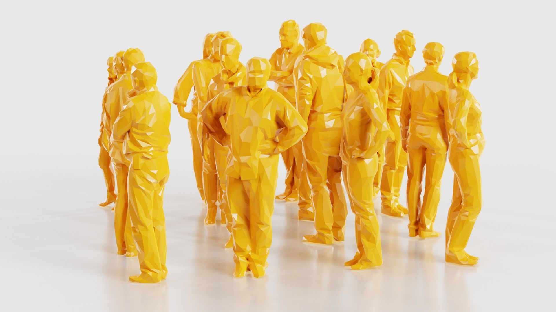 Low Poly Persons 5 Low-poly 3D model_16