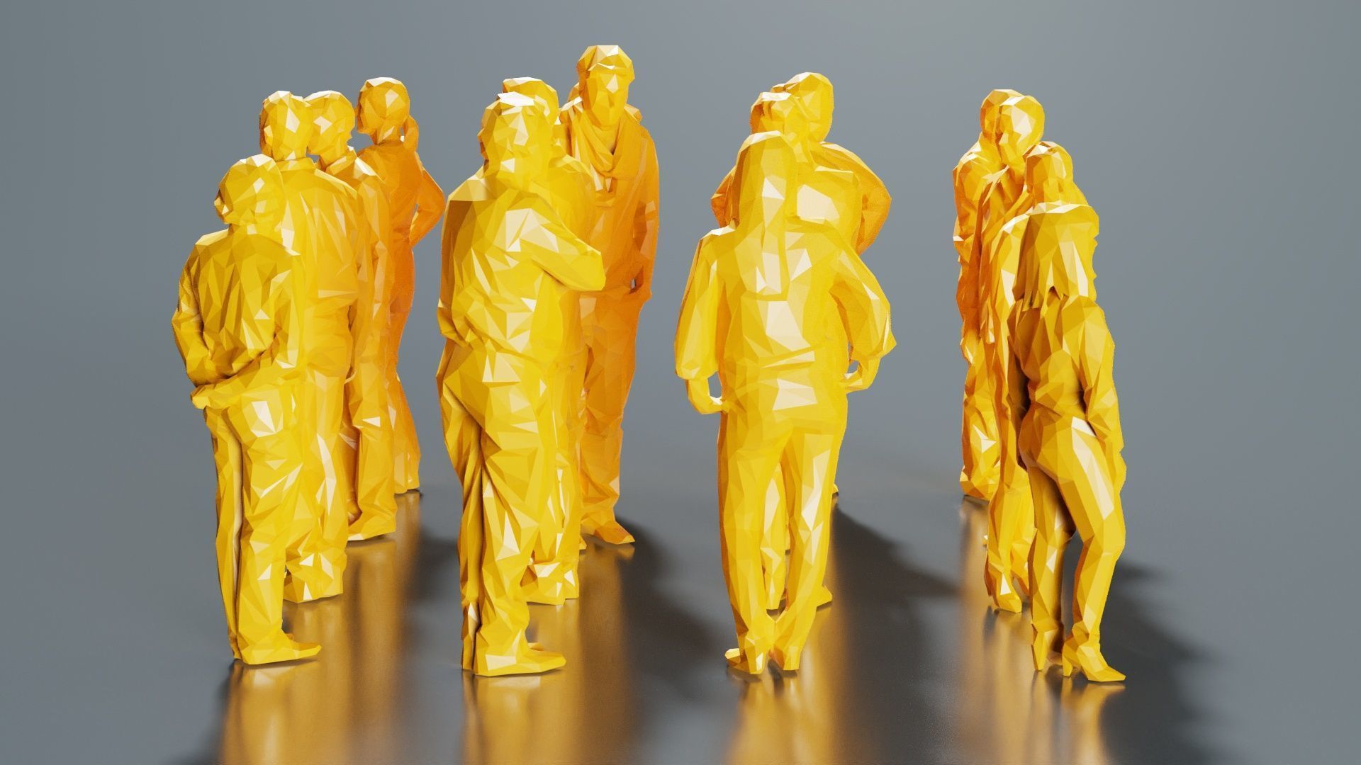 Low Poly Persons 5 Low-poly 3D model_7