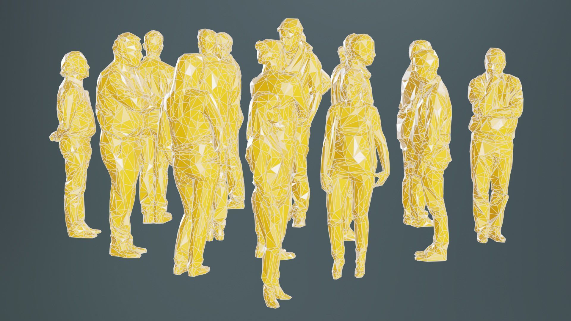 Low Poly Persons 5 Low-poly 3D model_10