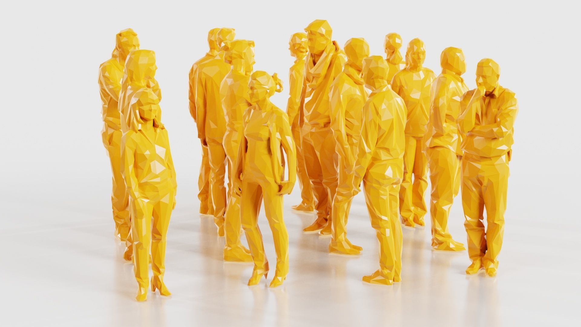 Low Poly Persons 5 Low-poly 3D model_19