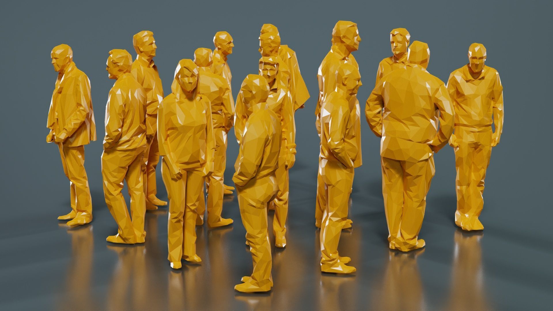 Low Poly Persons 7 Low-poly 3D model_12