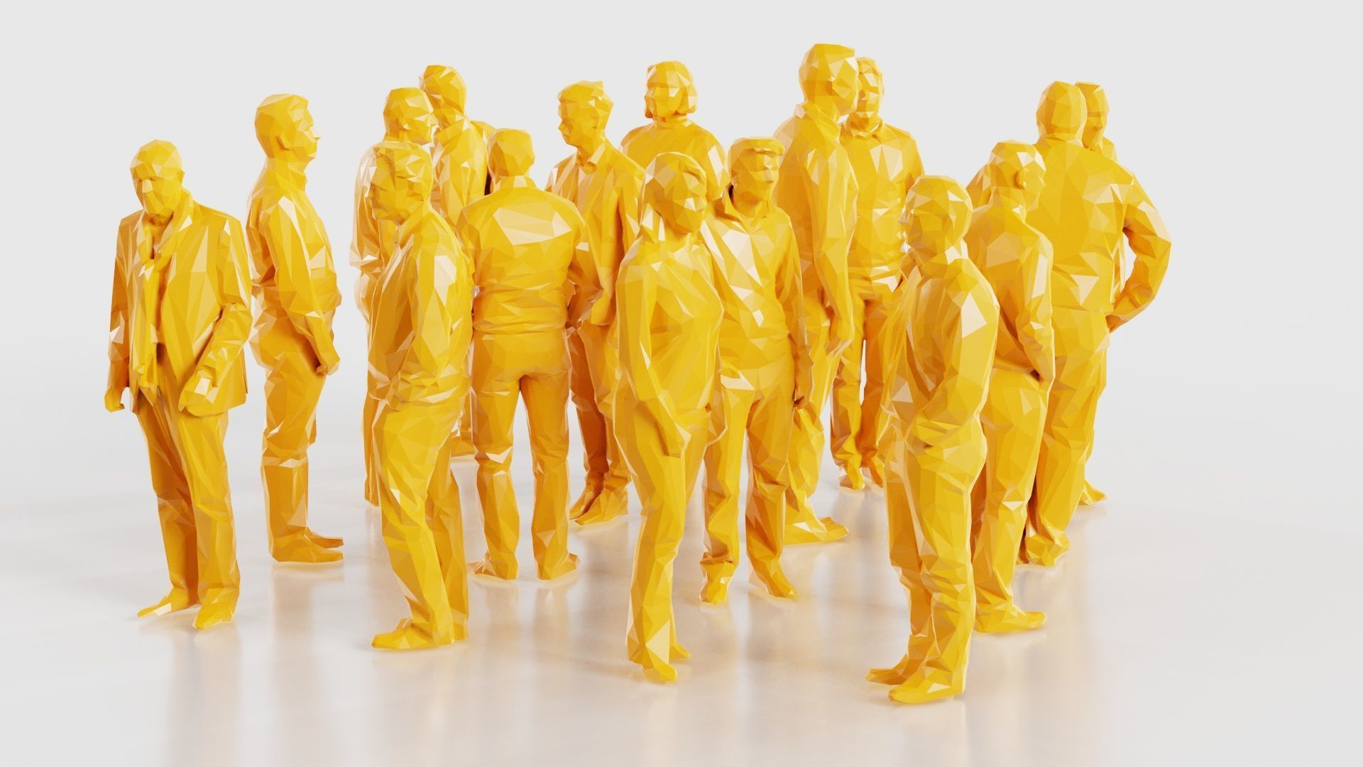 Low Poly Persons 7 Low-poly 3D model_15