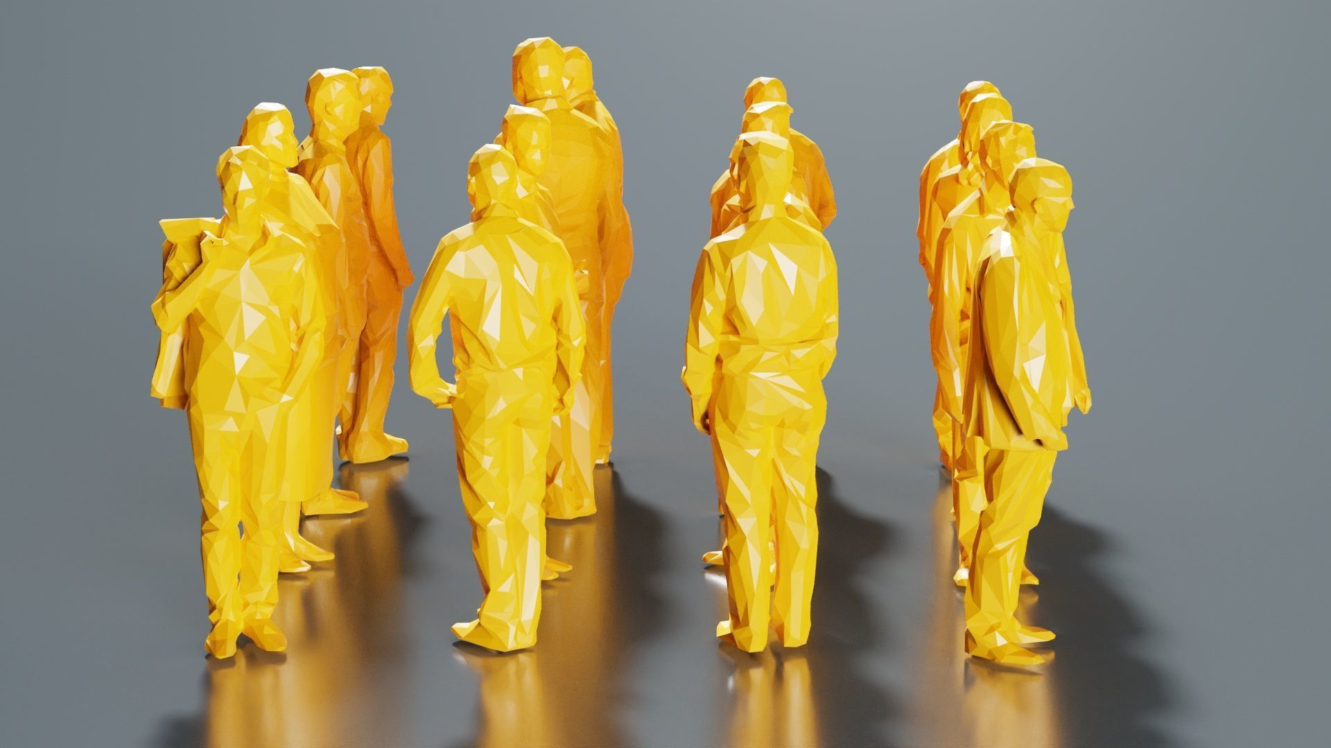 Low Poly Persons 7 Low-poly 3D model_2