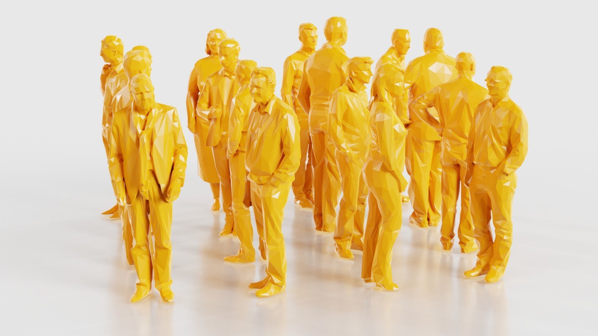 Low Poly Persons 7 Low-poly 3D model_16