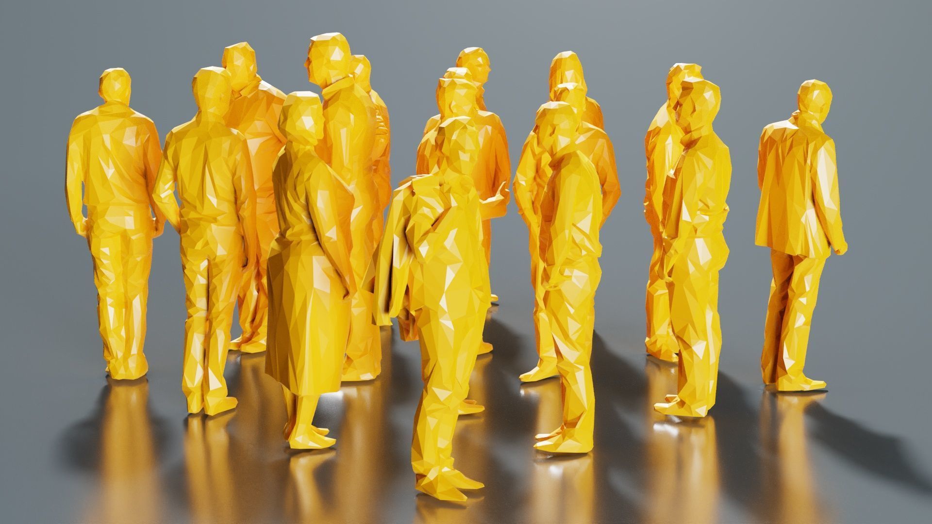 Low Poly Persons 7 Low-poly 3D model_3