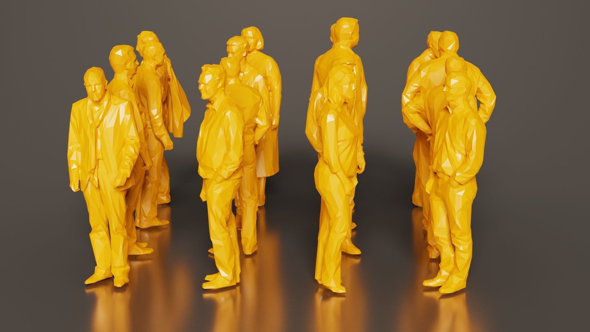 Low Poly Persons 7 Low-poly 3D model_6