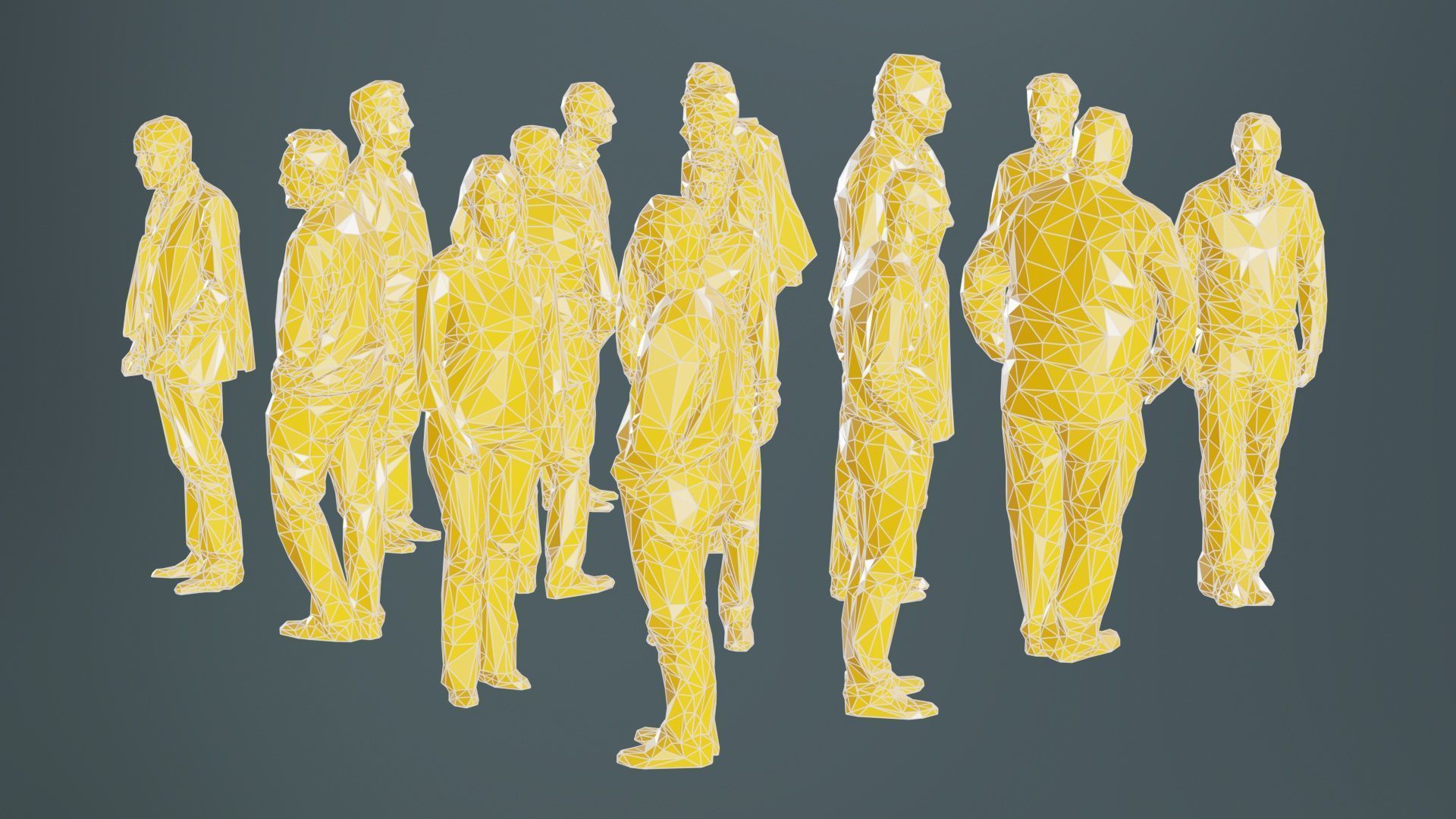 Low Poly Persons 7 Low-poly 3D model_9