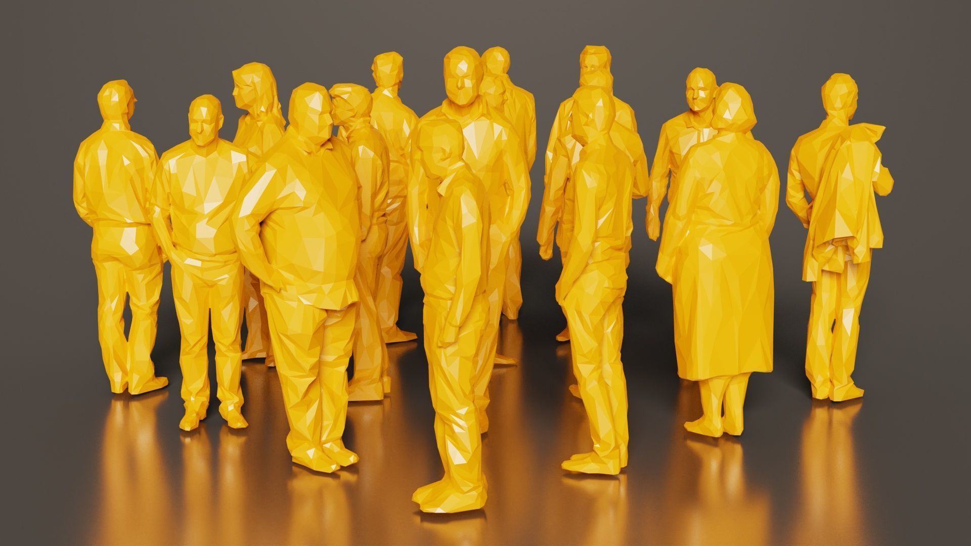 Low Poly Persons 7 Low-poly 3D model_4