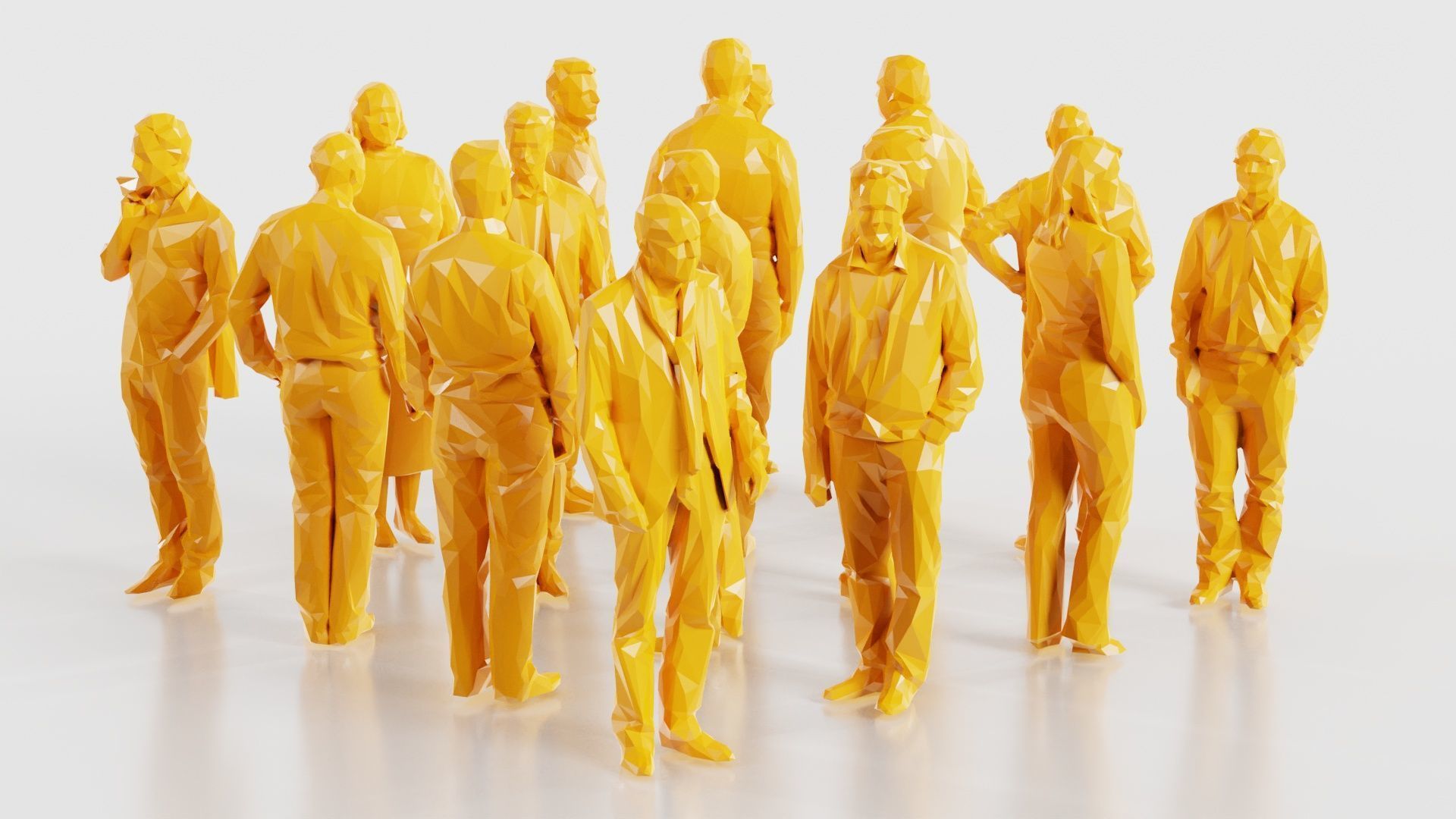 Low Poly Persons 7 Low-poly 3D model_17