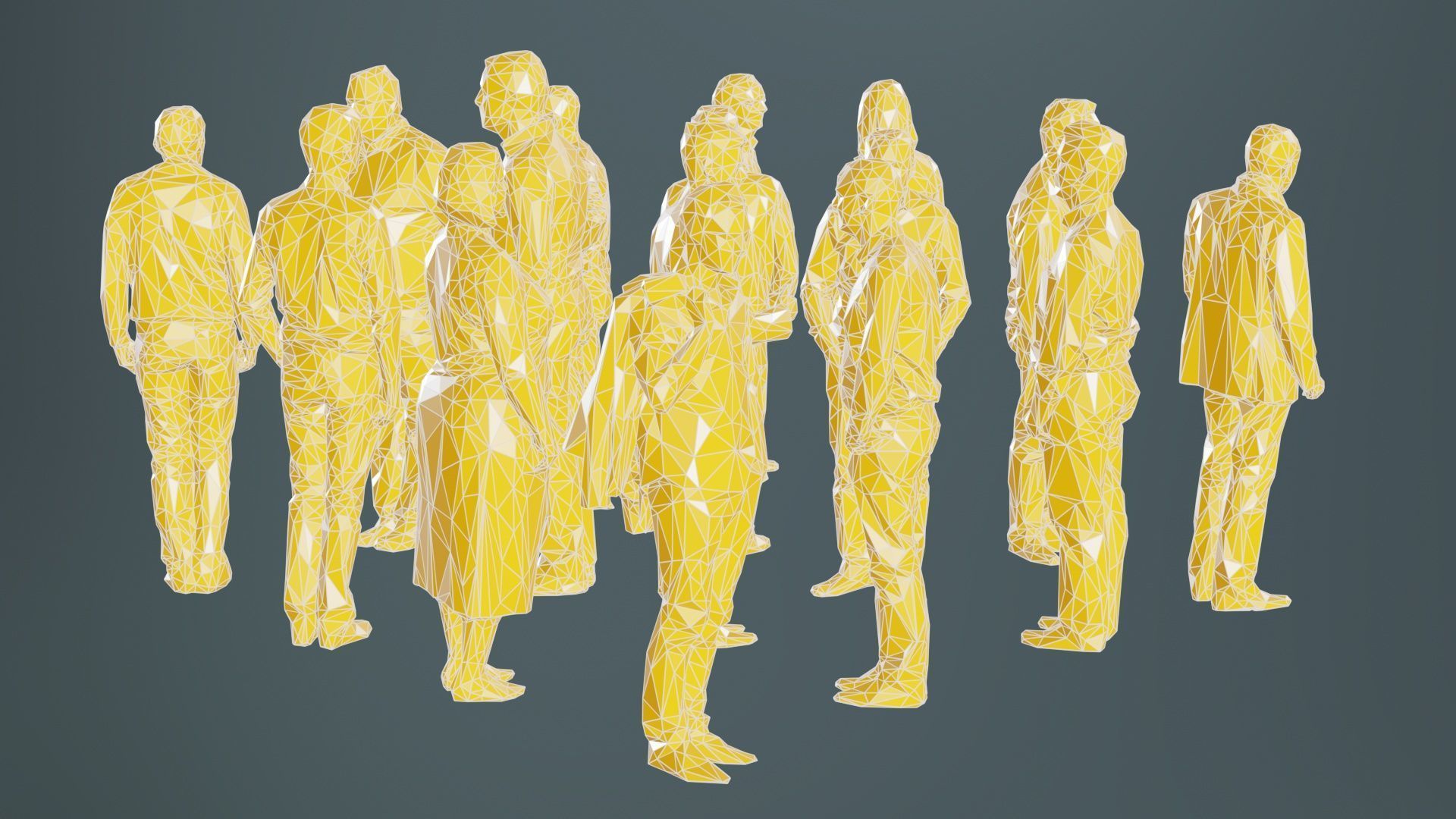 Low Poly Persons 7 Low-poly 3D model_10