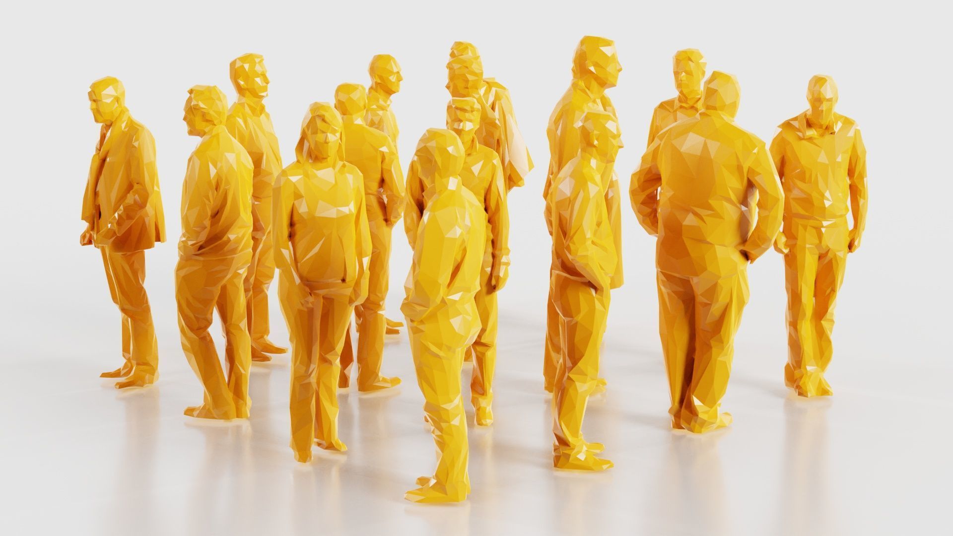 Low Poly Persons 7 Low-poly 3D model_14