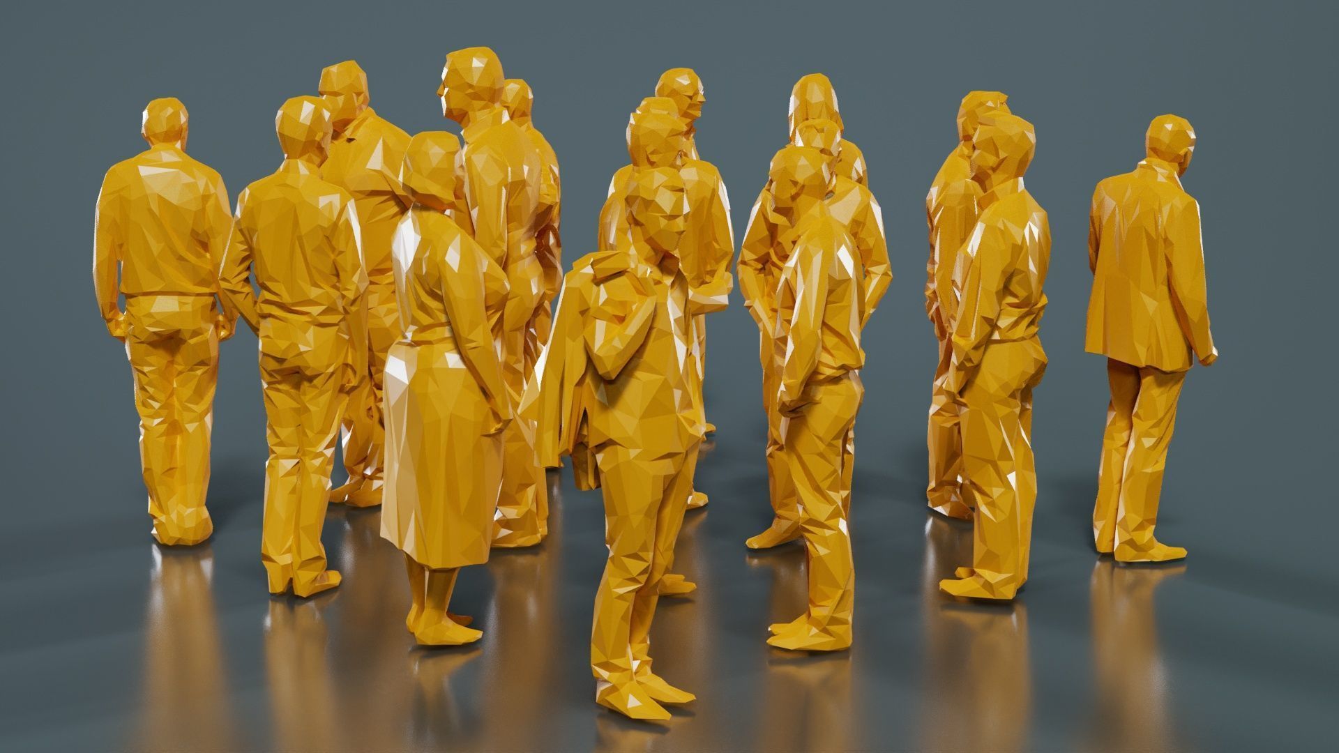 Low Poly Persons 7 Low-poly 3D model_13