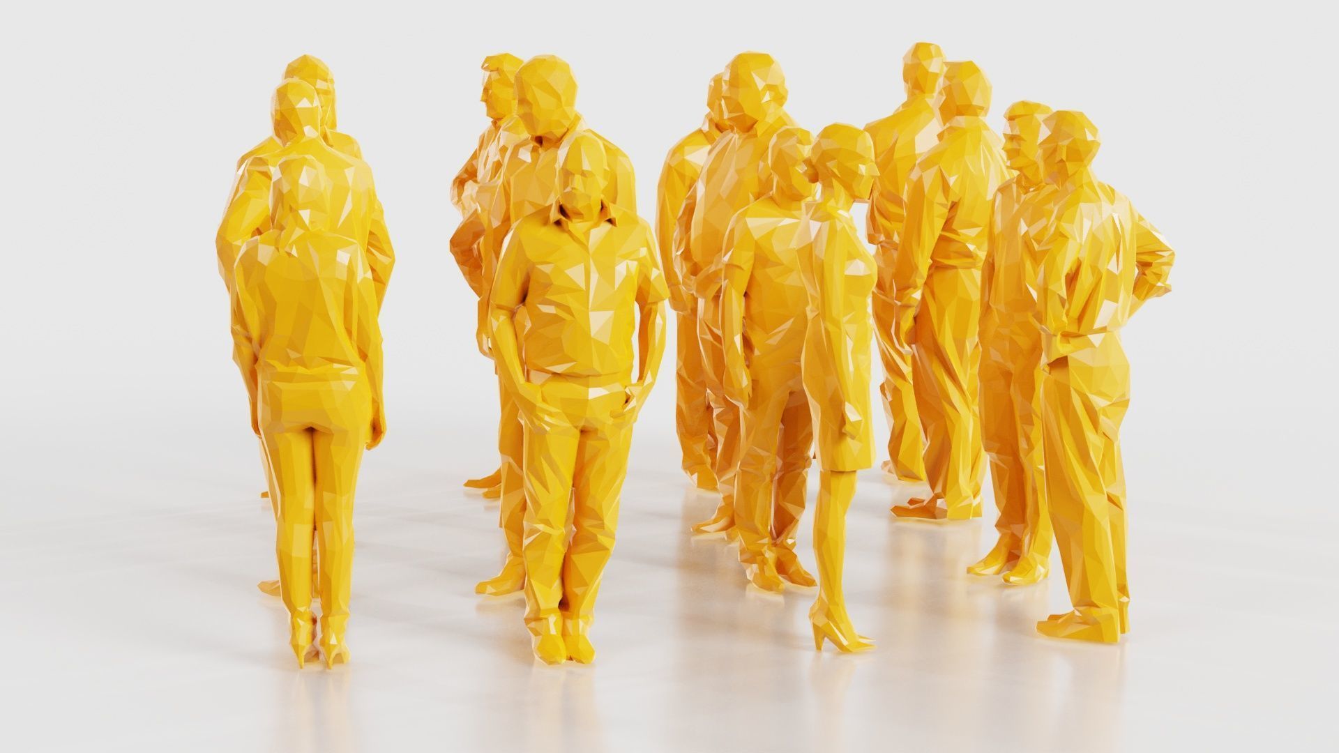 Low Poly Persons 8 Low-poly 3D model_19