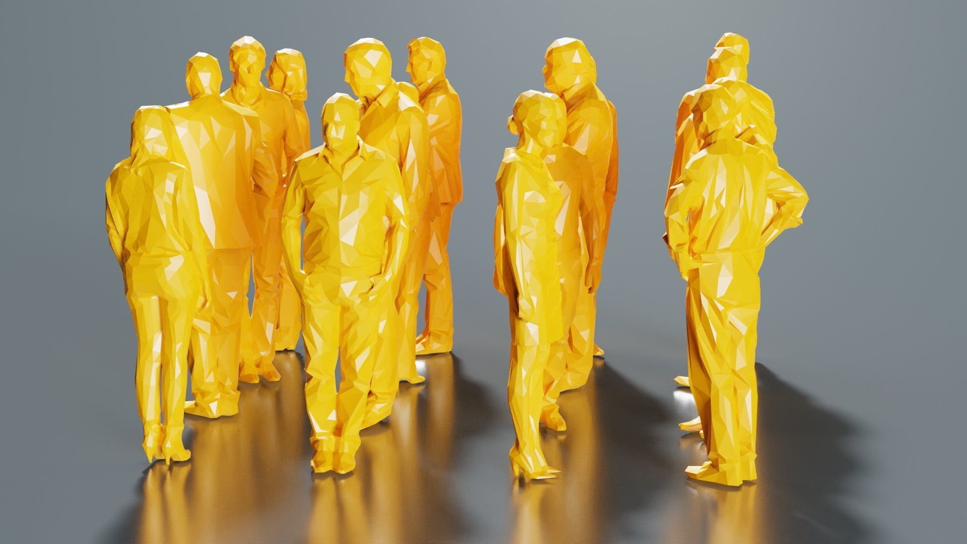 Low Poly Persons 8 Low-poly 3D model_4