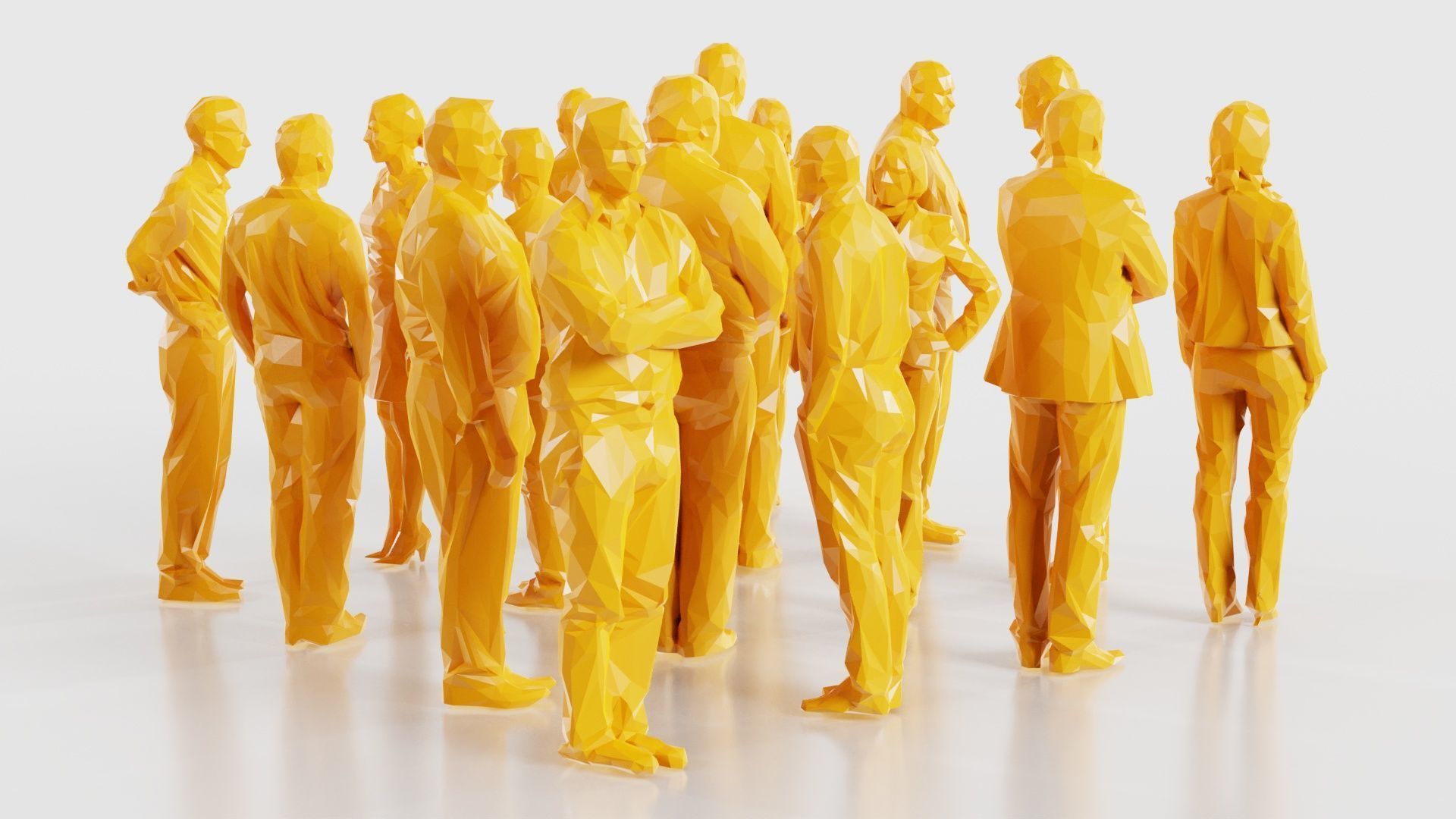 Low Poly Persons 8 Low-poly 3D model_14