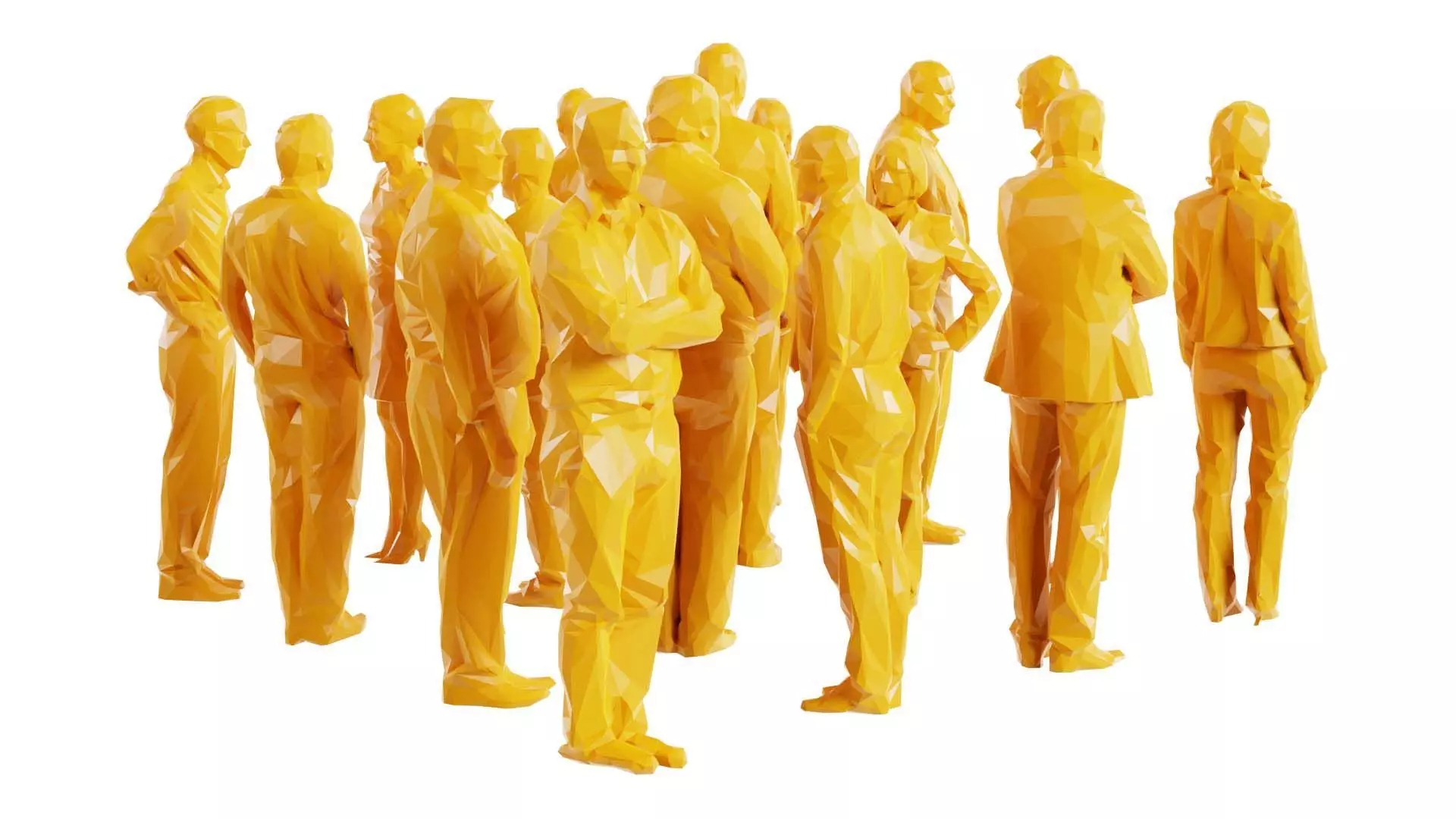 Low Poly Persons 8 Low-poly 3D model_0