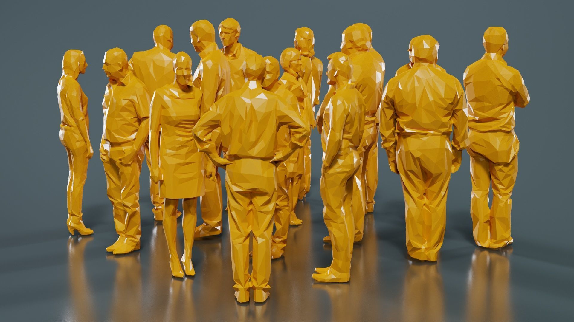 Low Poly Persons 8 Low-poly 3D model_1