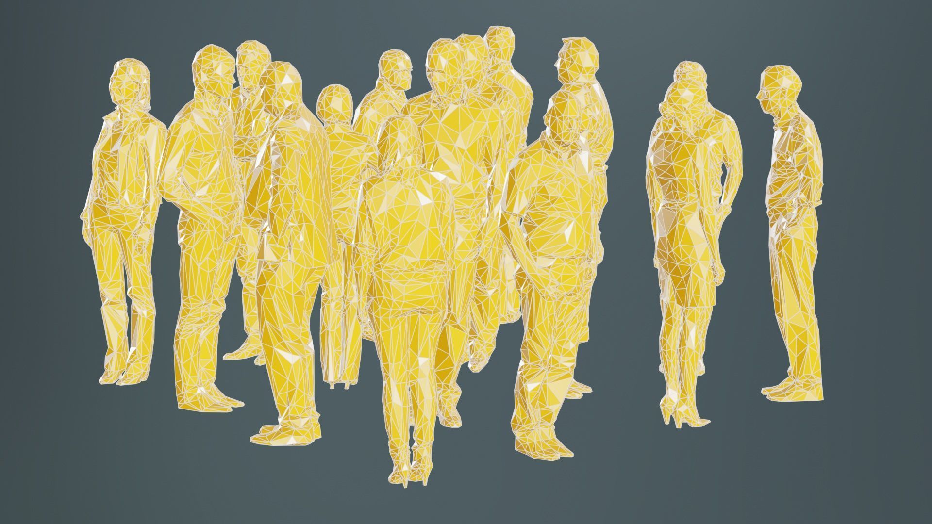 Low Poly Persons 8 Low-poly 3D model_10