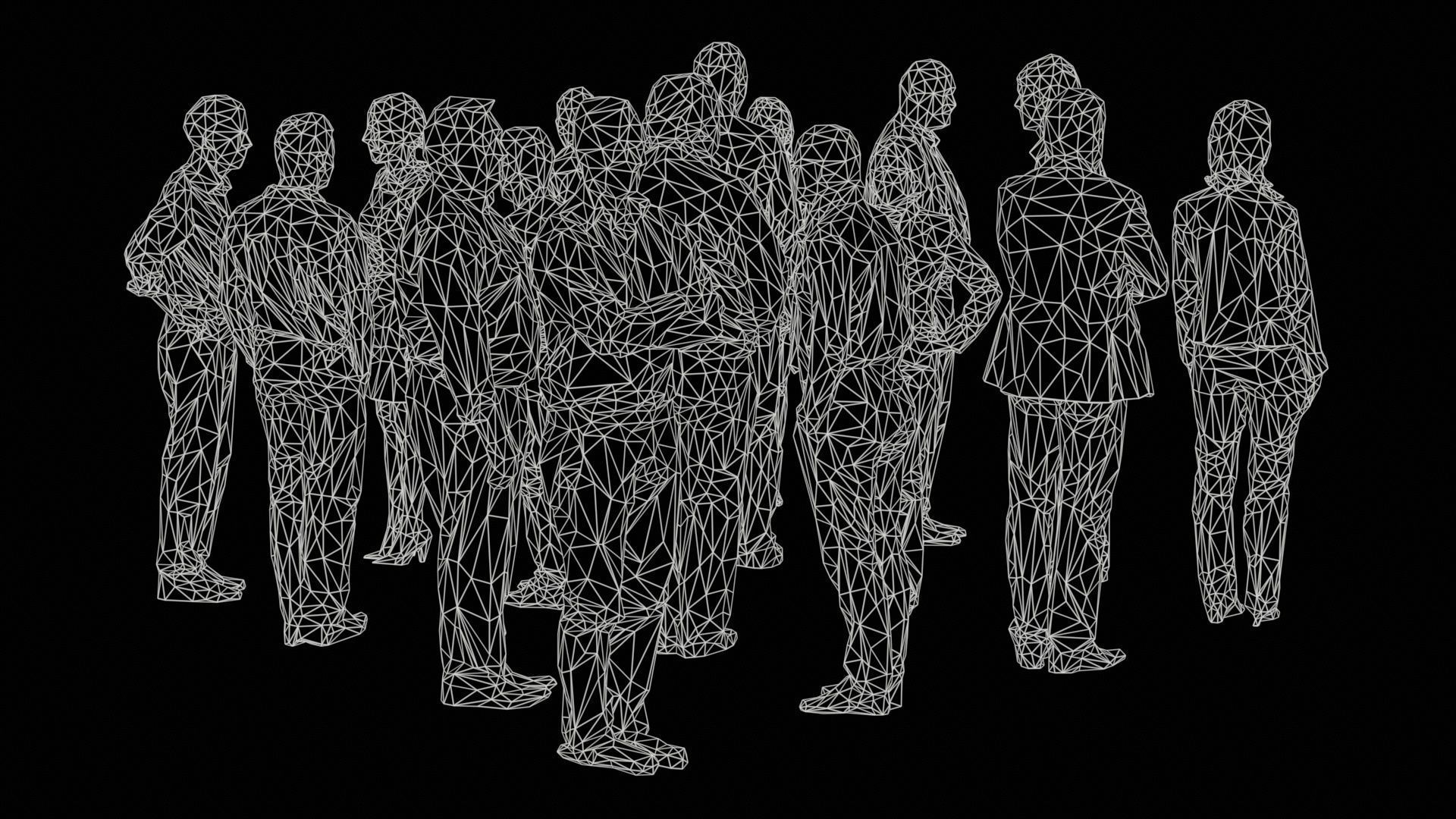 Low Poly Persons 8 Low-poly 3D model_11