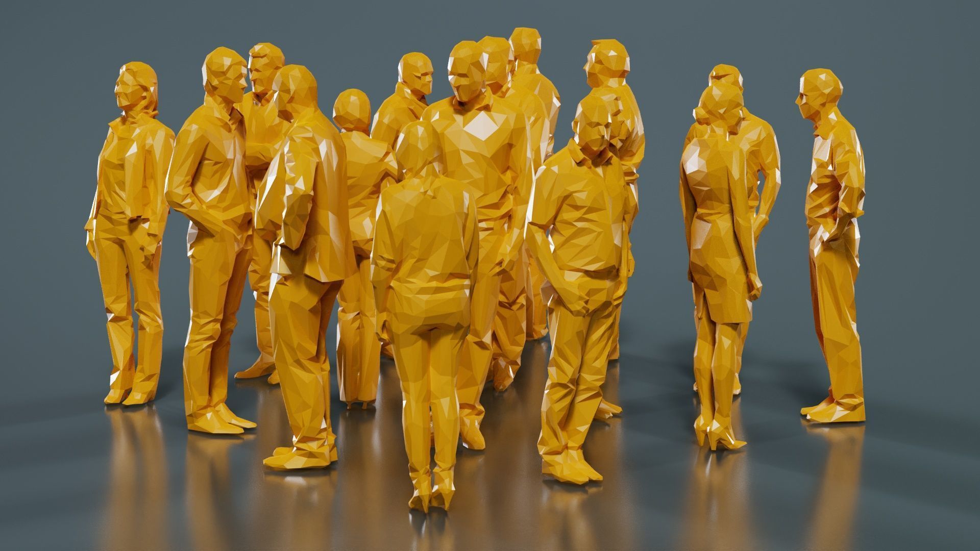 Low Poly Persons 8 Low-poly 3D model_13