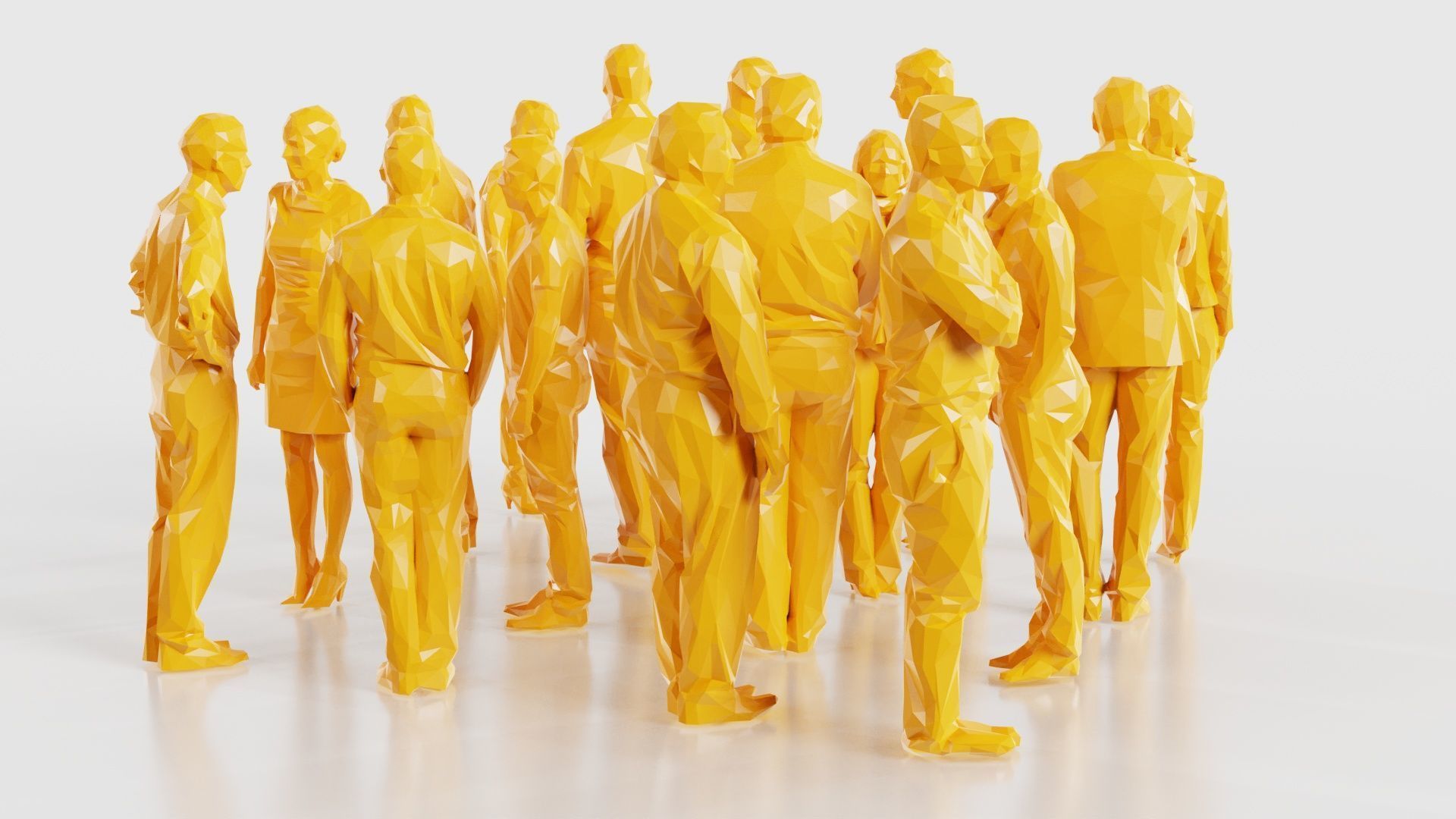 Low Poly Persons 8 Low-poly 3D model_15