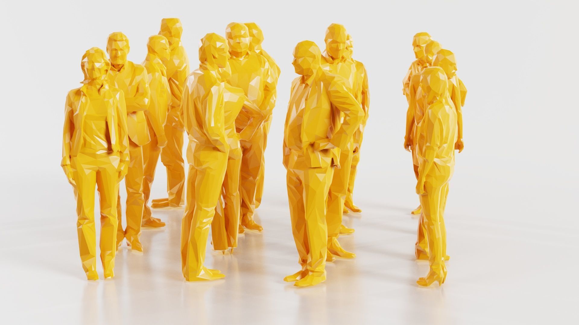 Low Poly Persons 8 Low-poly 3D model_2