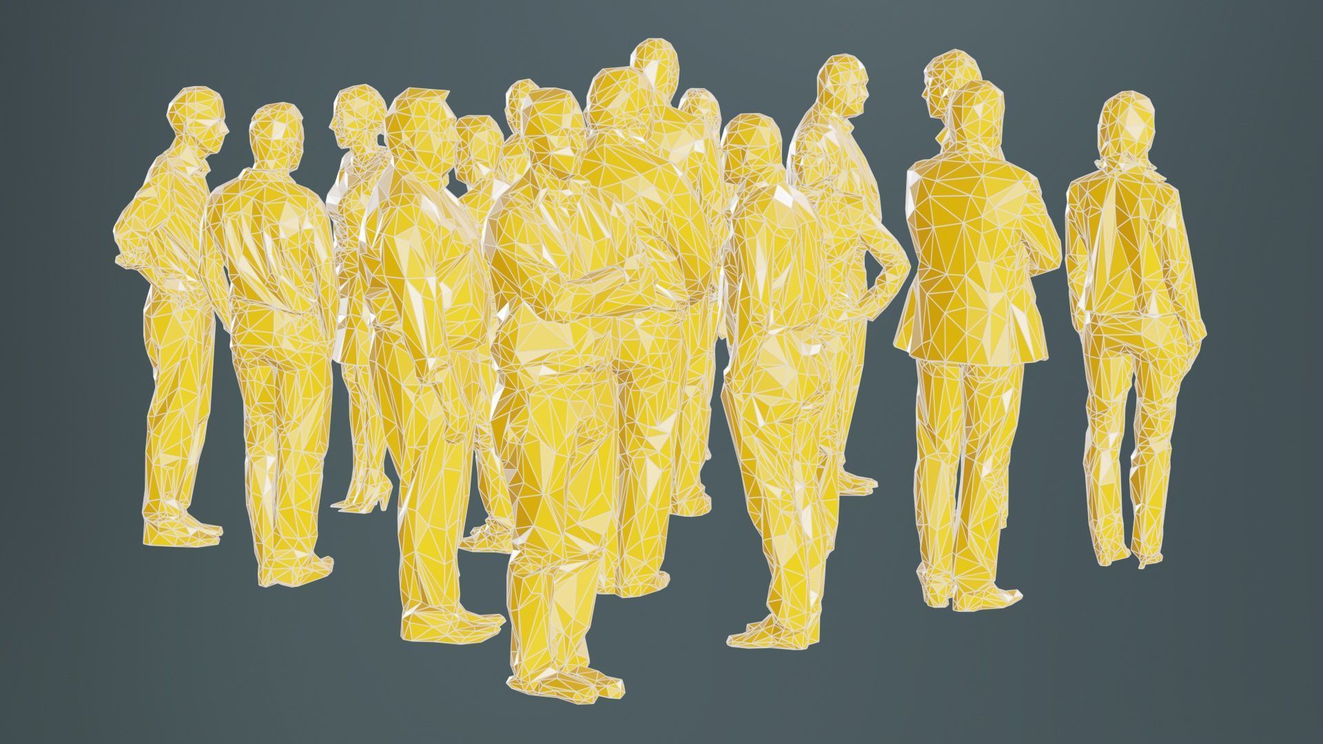 Low Poly Persons 8 Low-poly 3D model_9