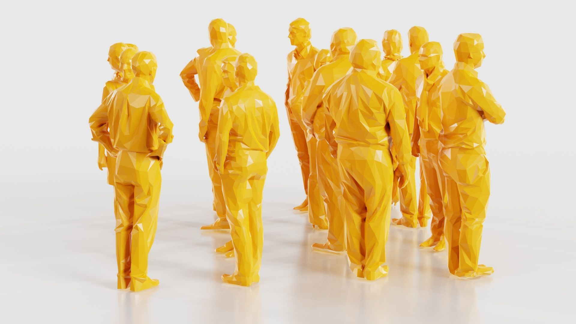 Low Poly Persons 8 Low-poly 3D model_16