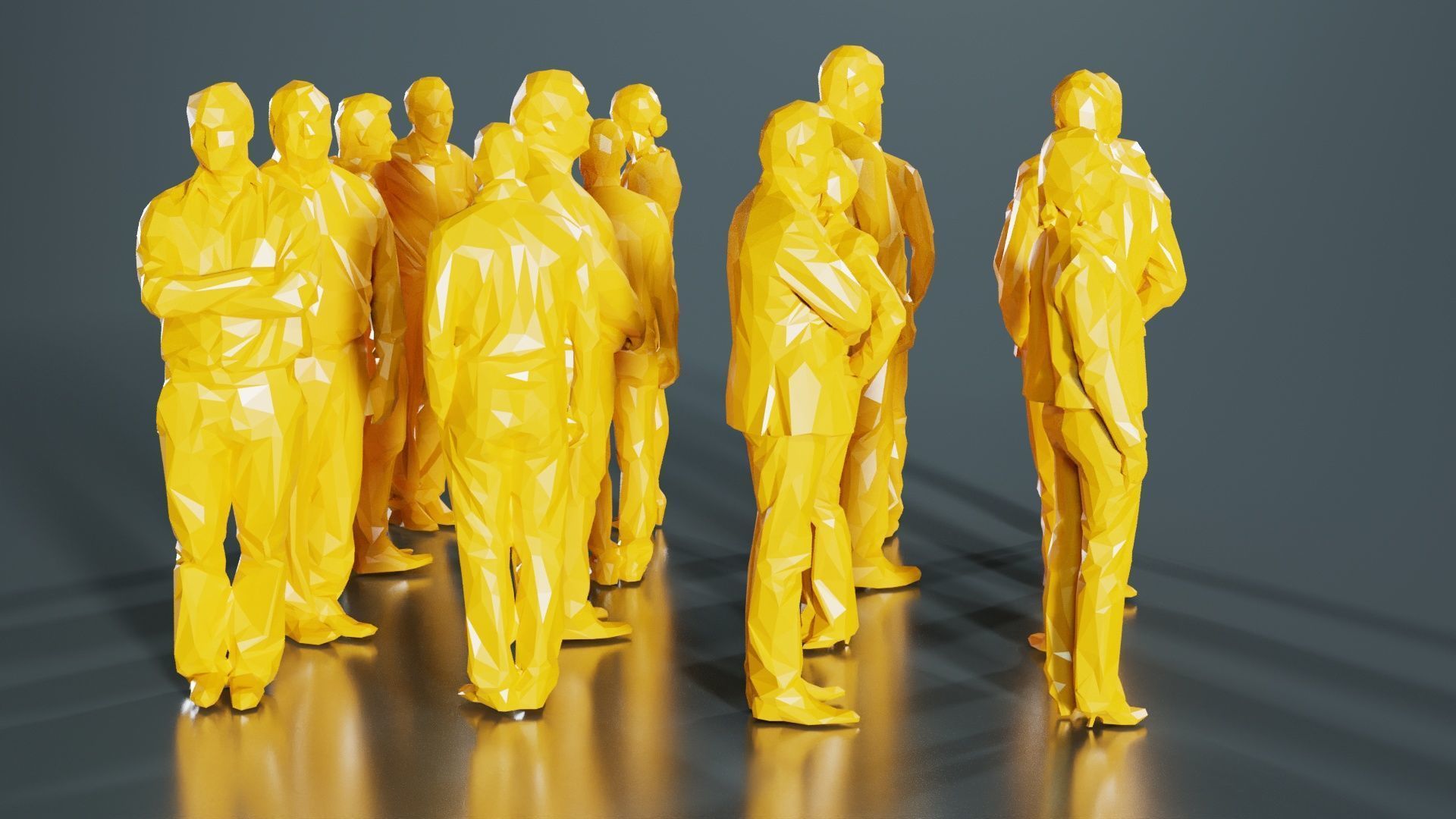 Low Poly Persons 8 Low-poly 3D model_5