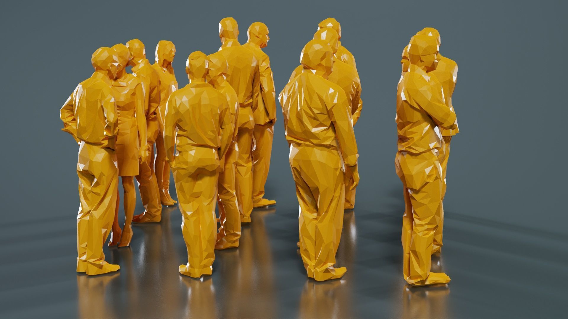 Low Poly Persons 8 Low-poly 3D model_3