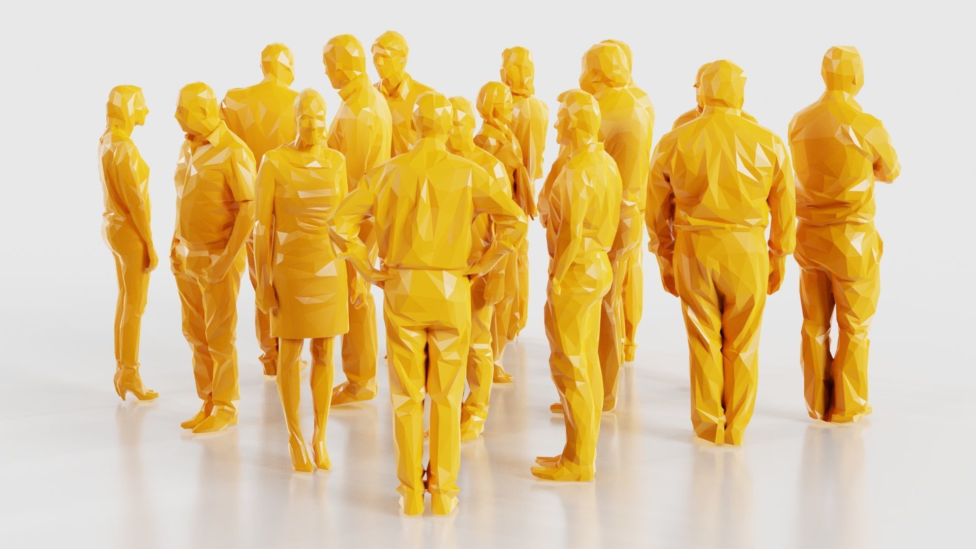 Low Poly Persons 8 Low-poly 3D model_17