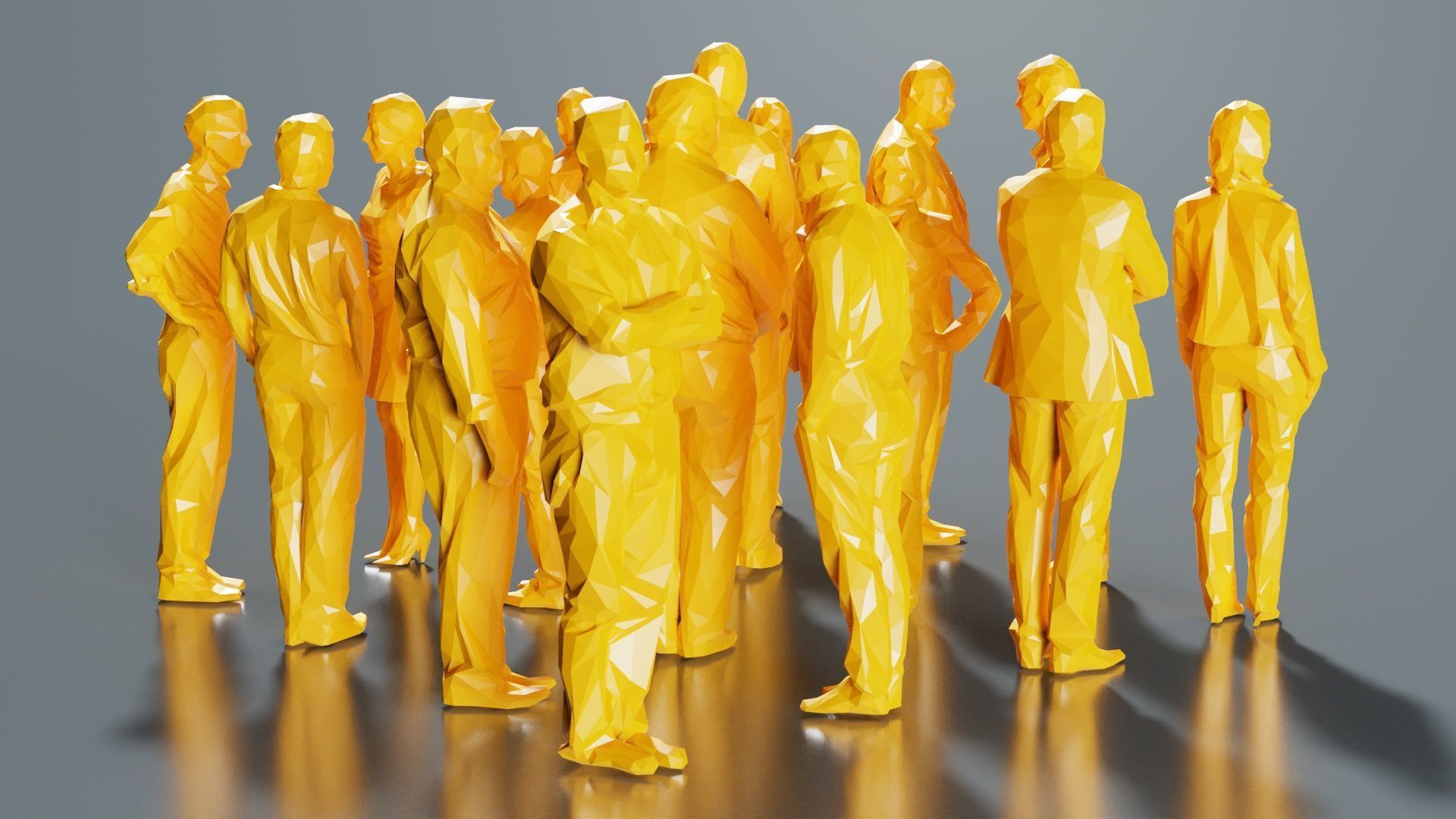 Low Poly Persons 8 Low-poly 3D model_7